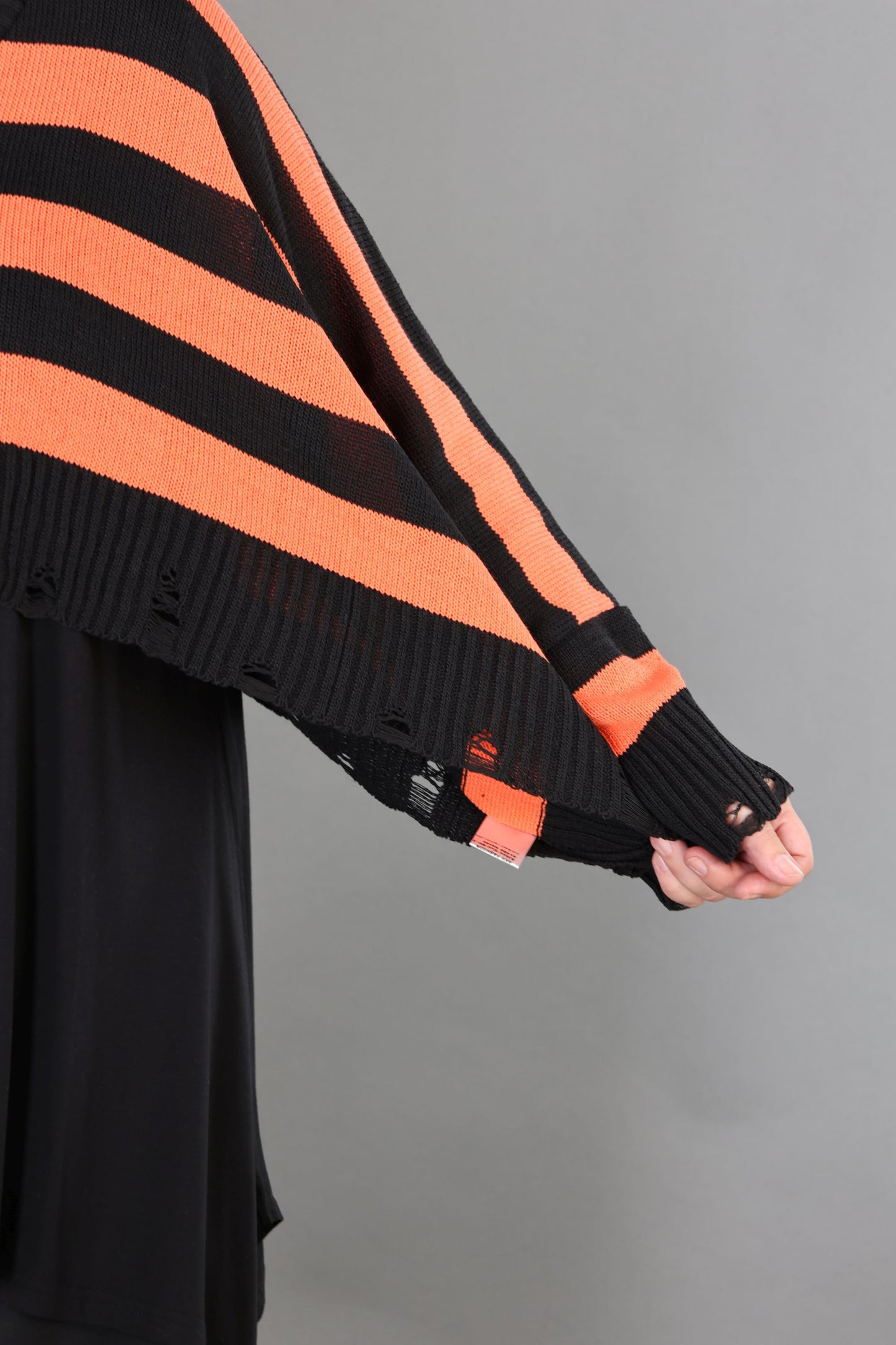 2537 "Nuvella" 110% Cotton Knitted Jumper - Orange