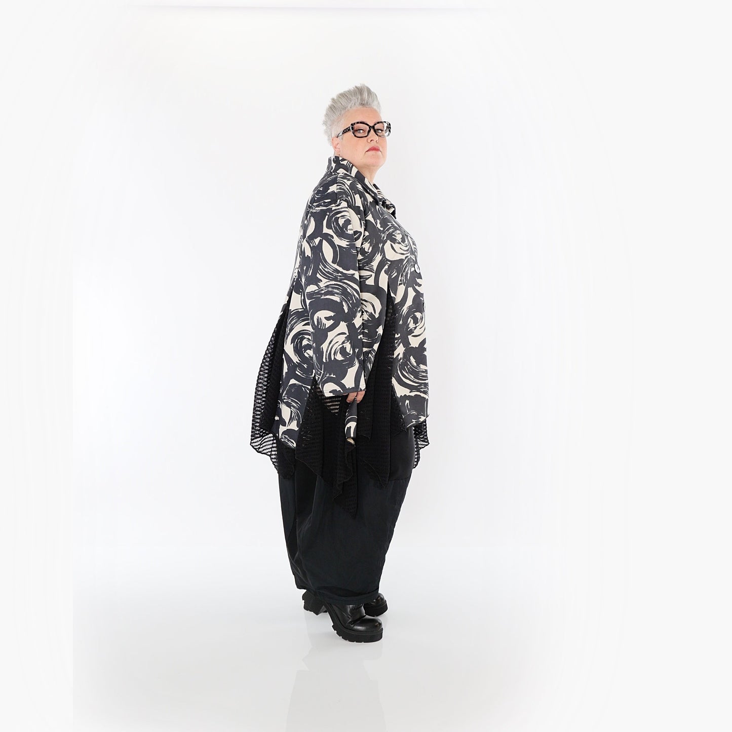 Akh 1016 7148 Jacket Ecru Black 9