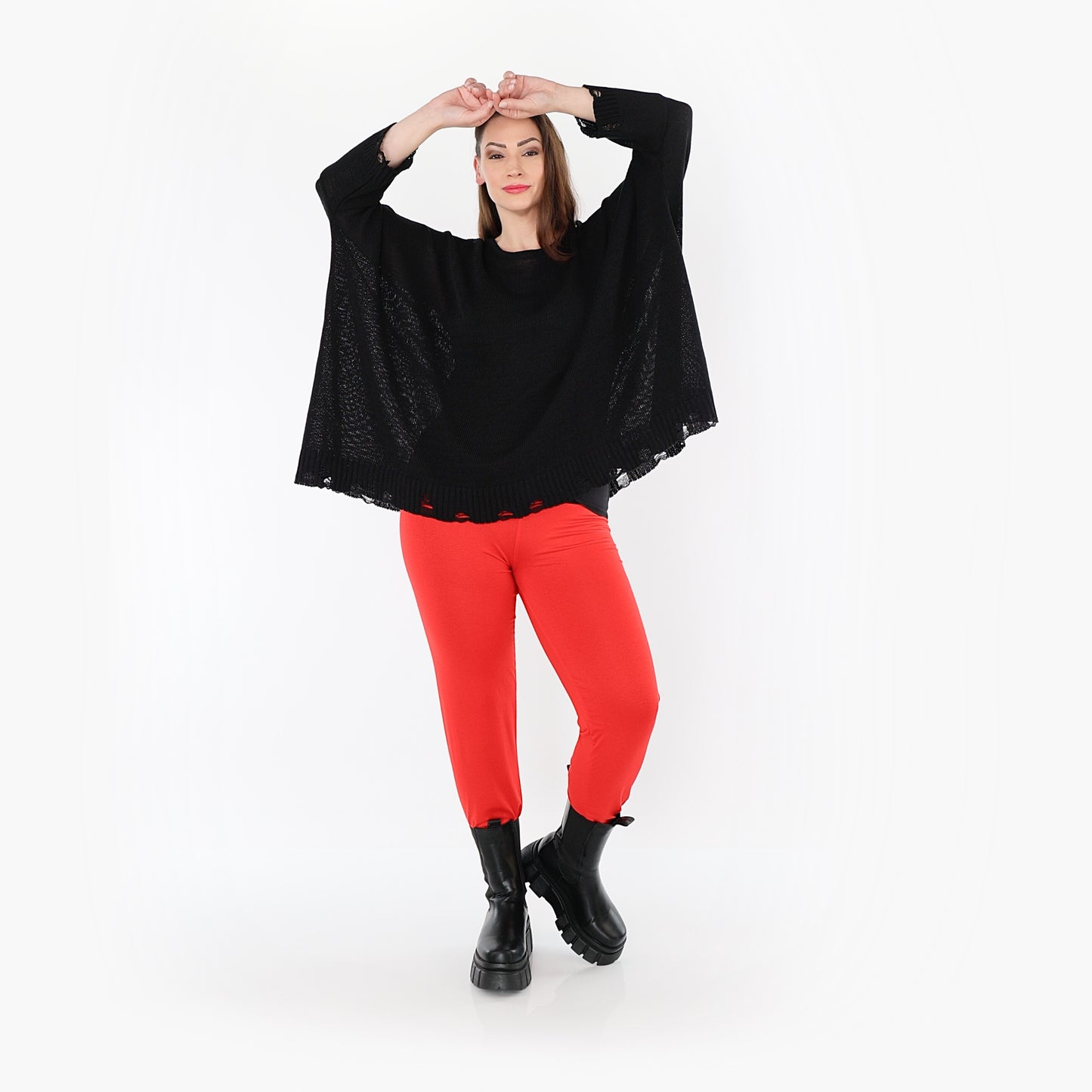 0P100 "BasicLove" Leggings – Light red