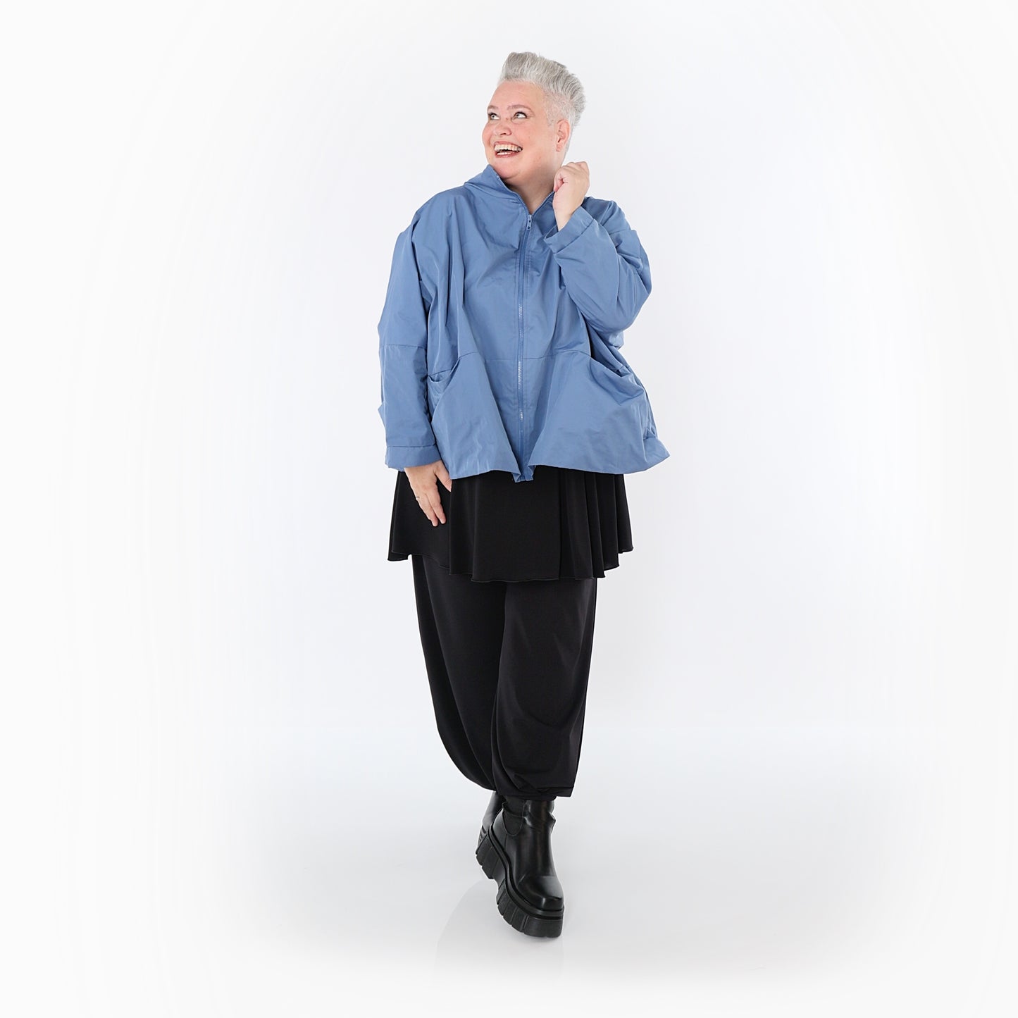 7104 "LoveEcho" Jacket - Azure Blue