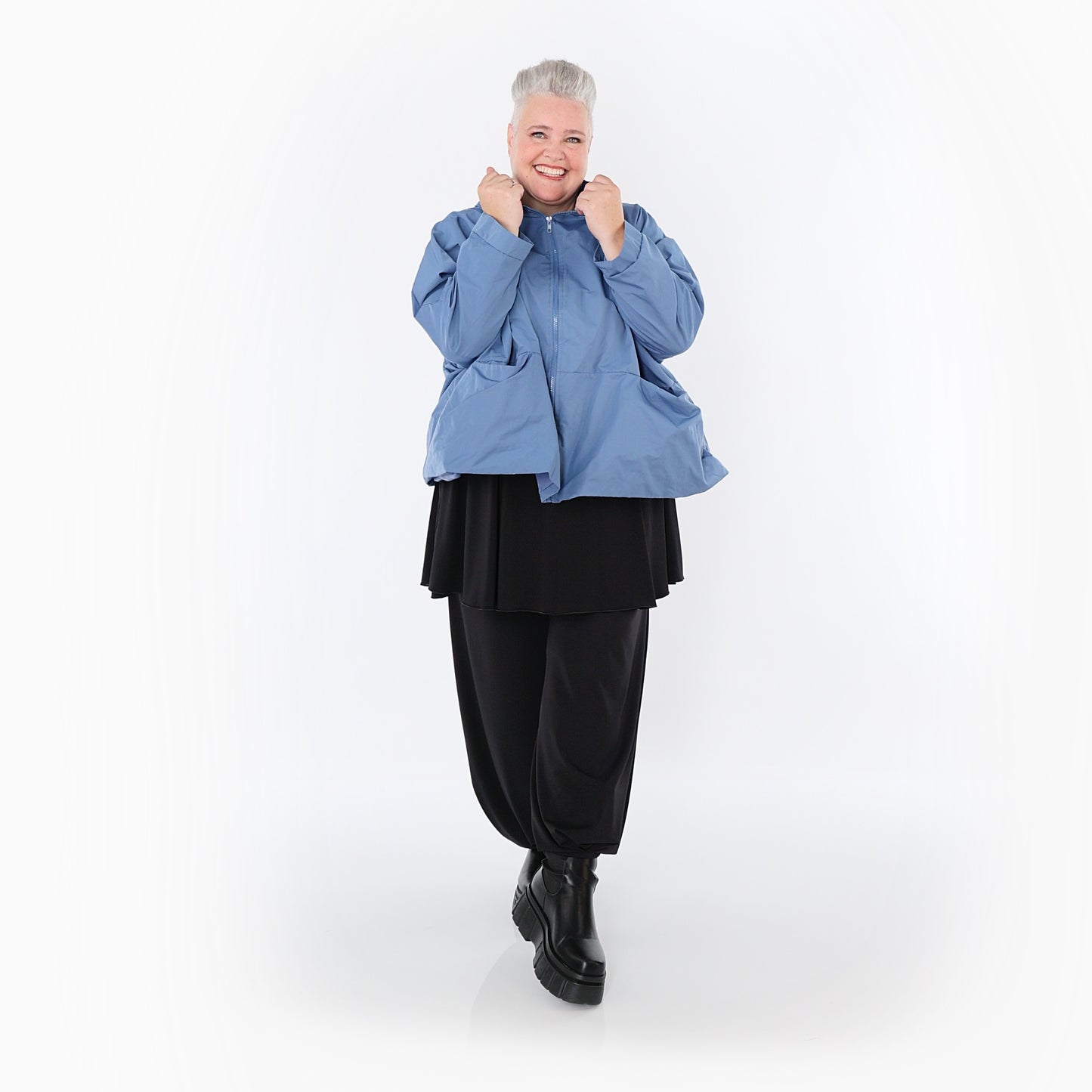 7104 "LoveEcho" Jacket - Azure Blue