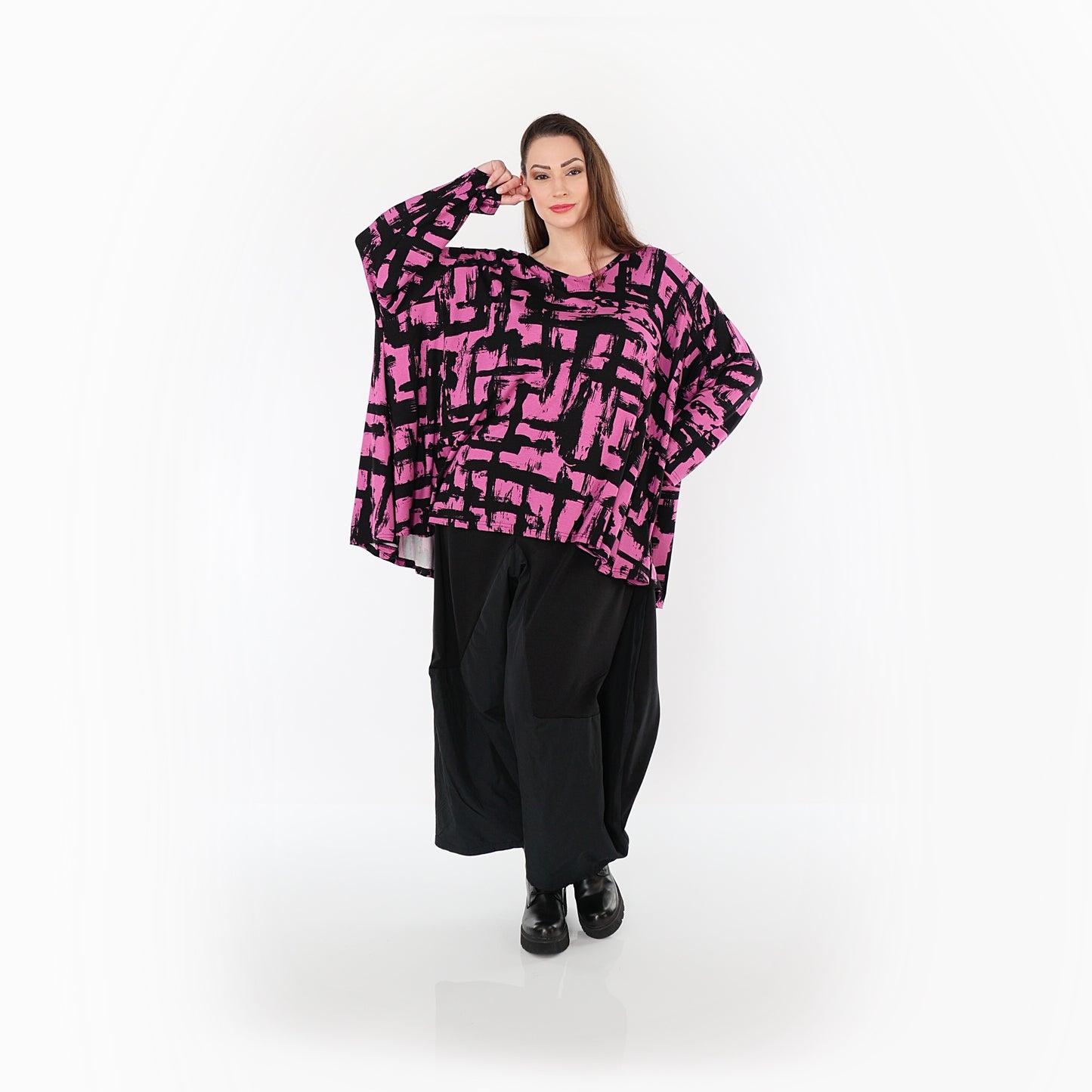 02593 "Nadine" Shirt – Fuchsia