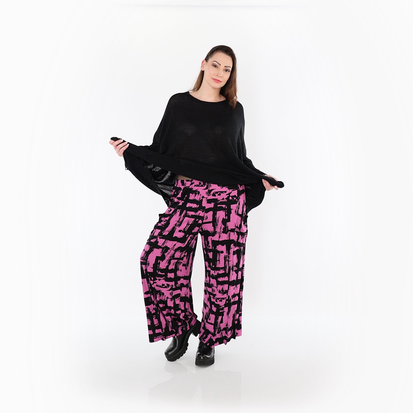 07007 "Nadine" Trousers – Fuchsia