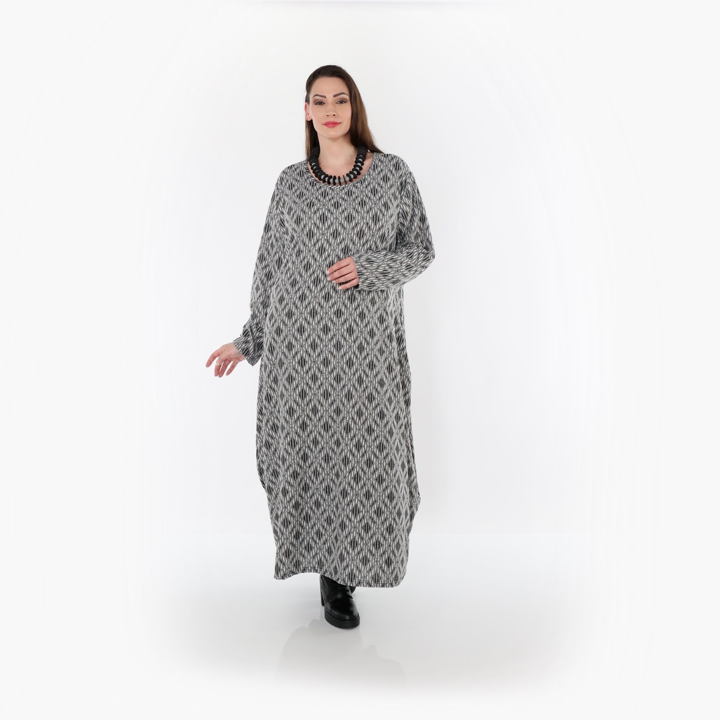 01926 "Damira" Dress – Light grey