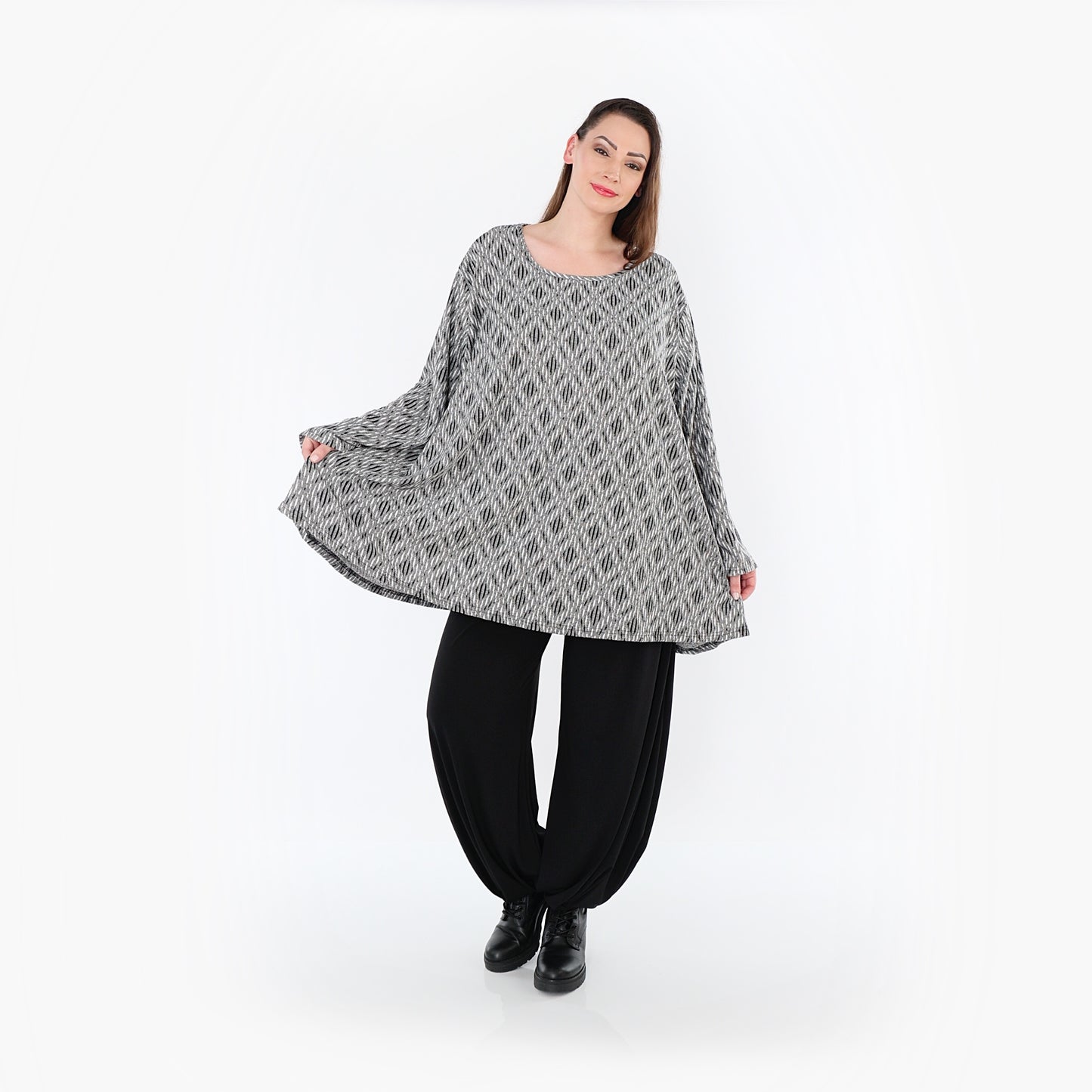 00593 "Damira" Shirt – Light grey