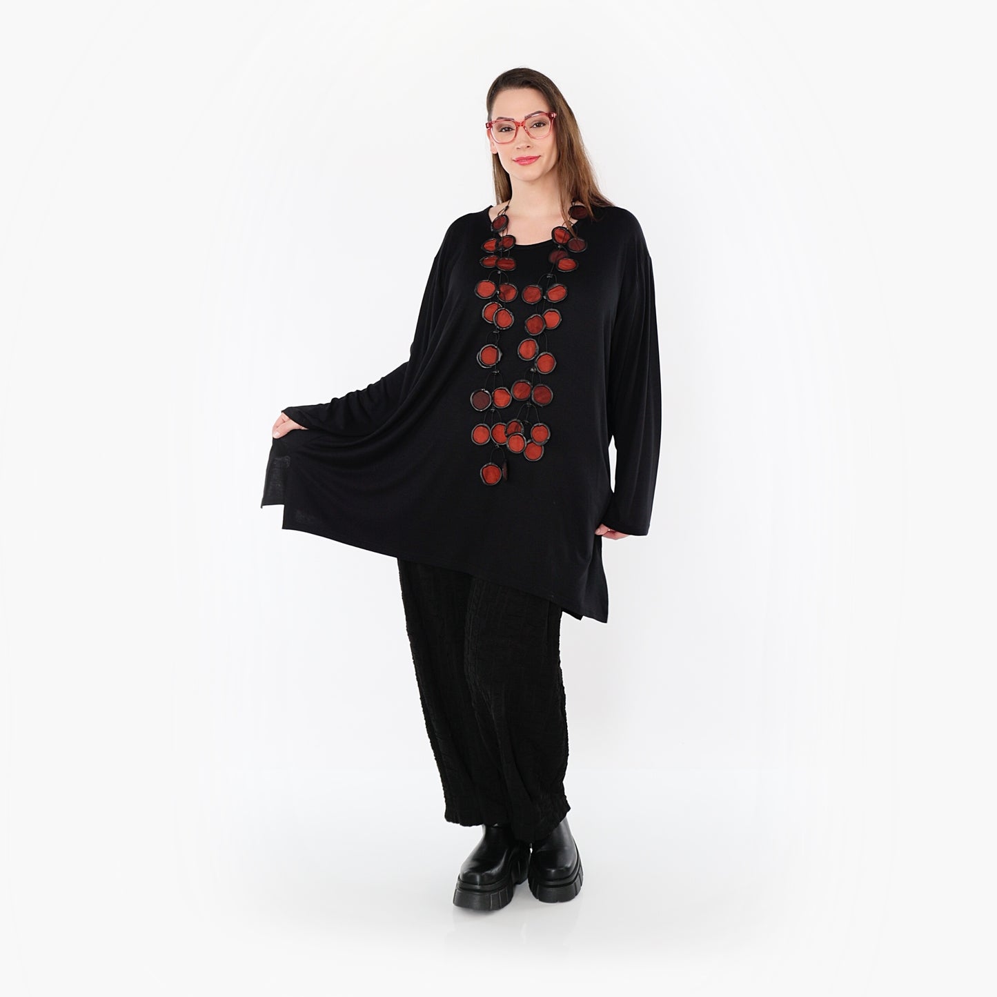 07054 "BasicLove" Tunic – Black