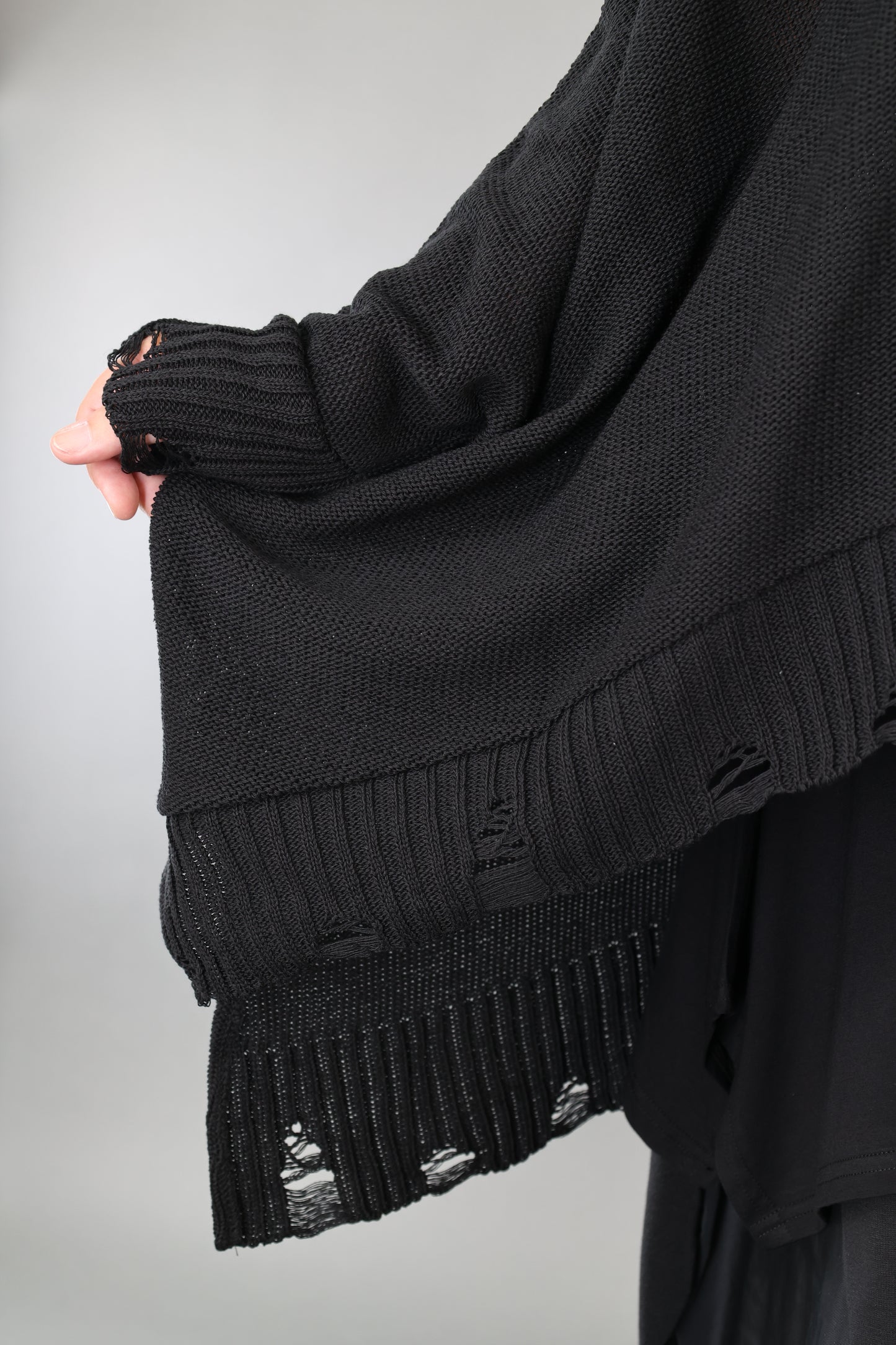 2519 "Bella" 100% Cotton - Drop Hem Big Zip Jacket