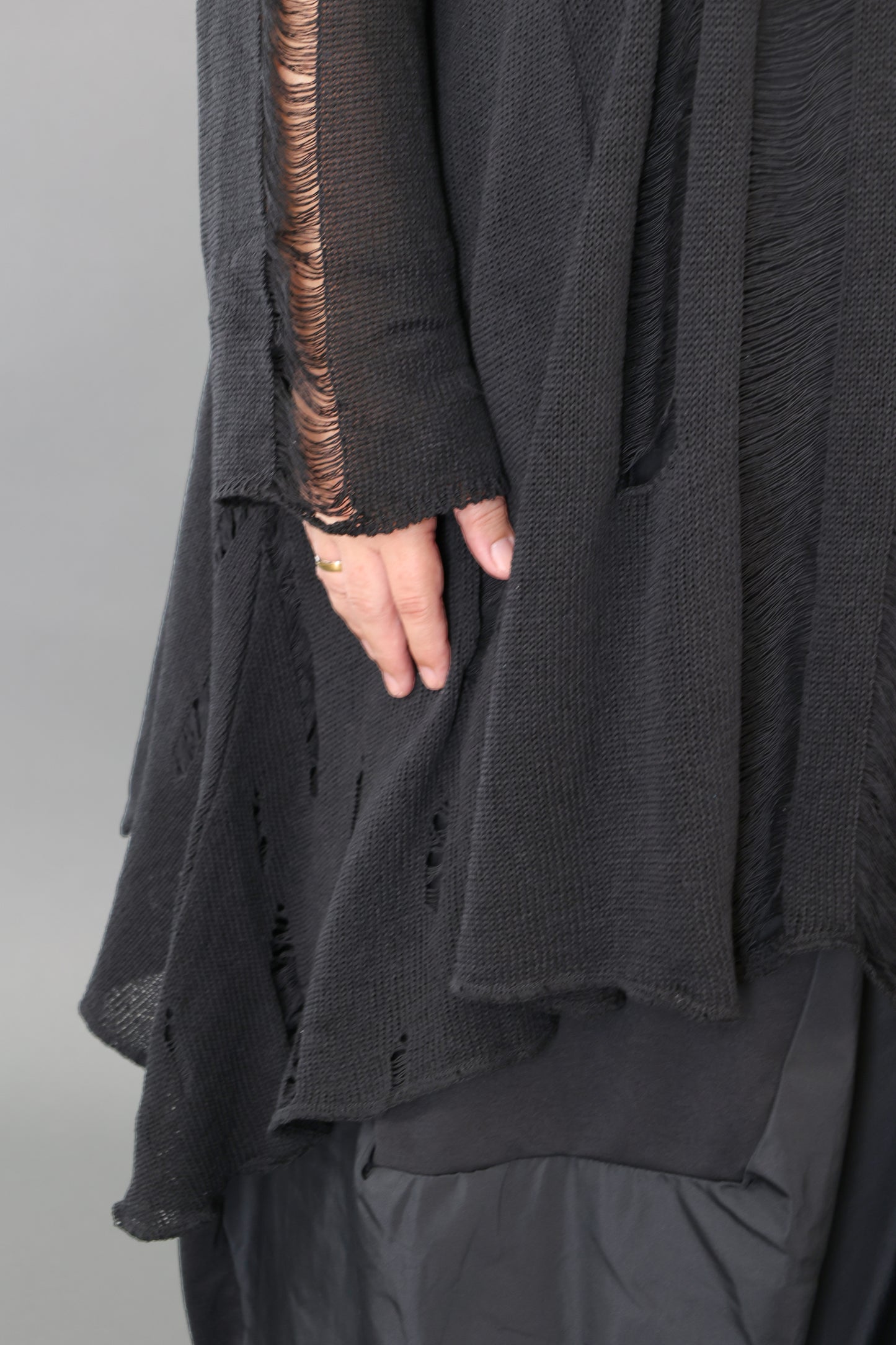 2530 "Bella" 100% Cotton - Distressed Tunic