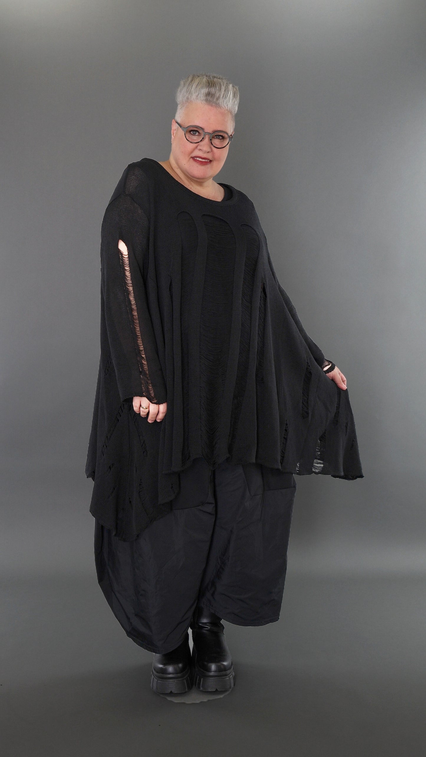 2530 "Bella" 100% Cotton - Distressed Tunic