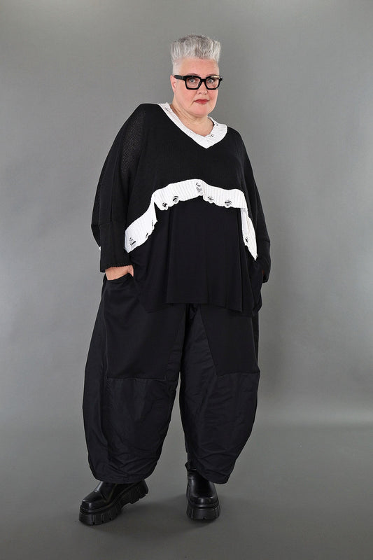 2532 "Nuvella" 110% Cut-Off Cotton Knitted Jumper