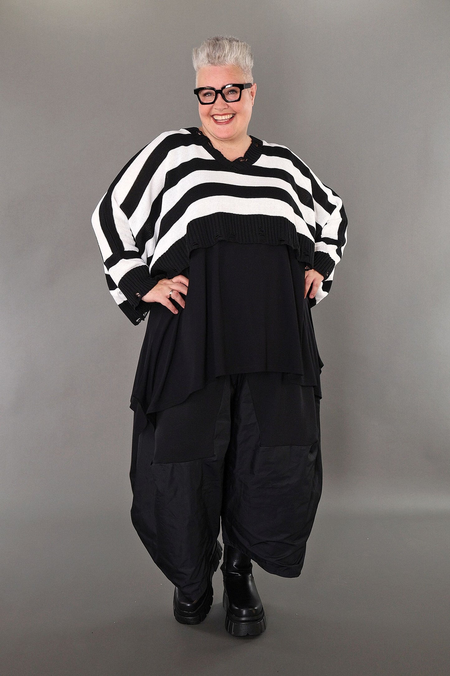 2537 "Nuvella" 110% Cotton Knitted Jumper - White