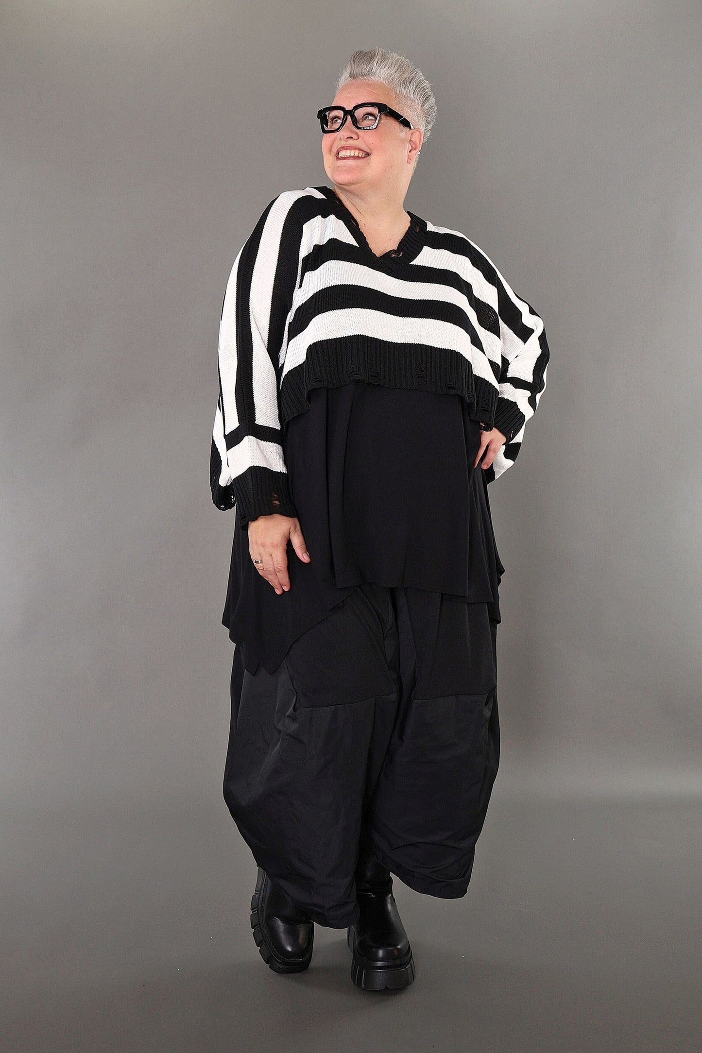 2537 "Nuvella" 110% Cotton Knitted Jumper - White