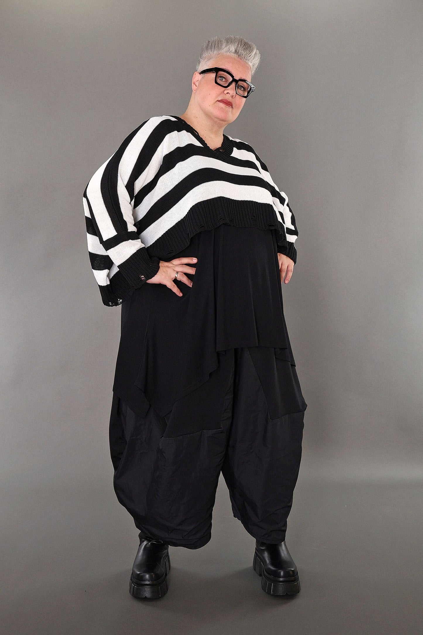 2537 "Nuvella" 110% Cotton Knitted Jumper - White