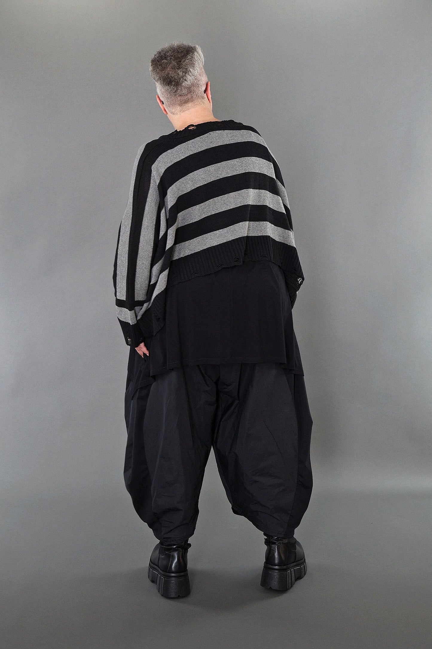 2537 "Nuvella" 110% Cotton Knitted Jumper - Grey