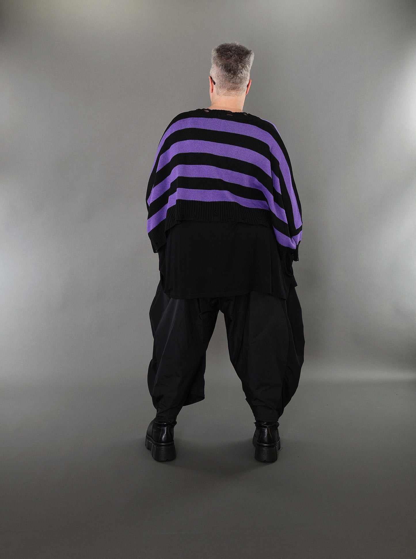 2537 "Nuvella" 110% Cotton Knitted Jumper - Violet