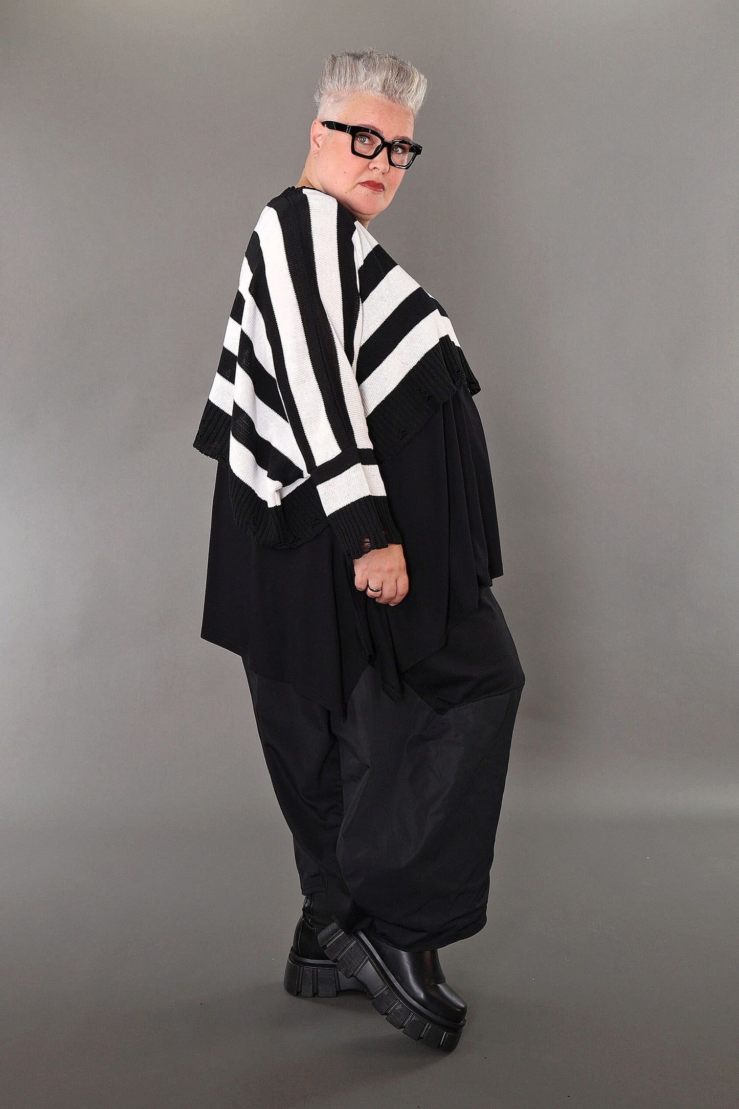 2537 "Nuvella" 110% Cotton Knitted Jumper - White