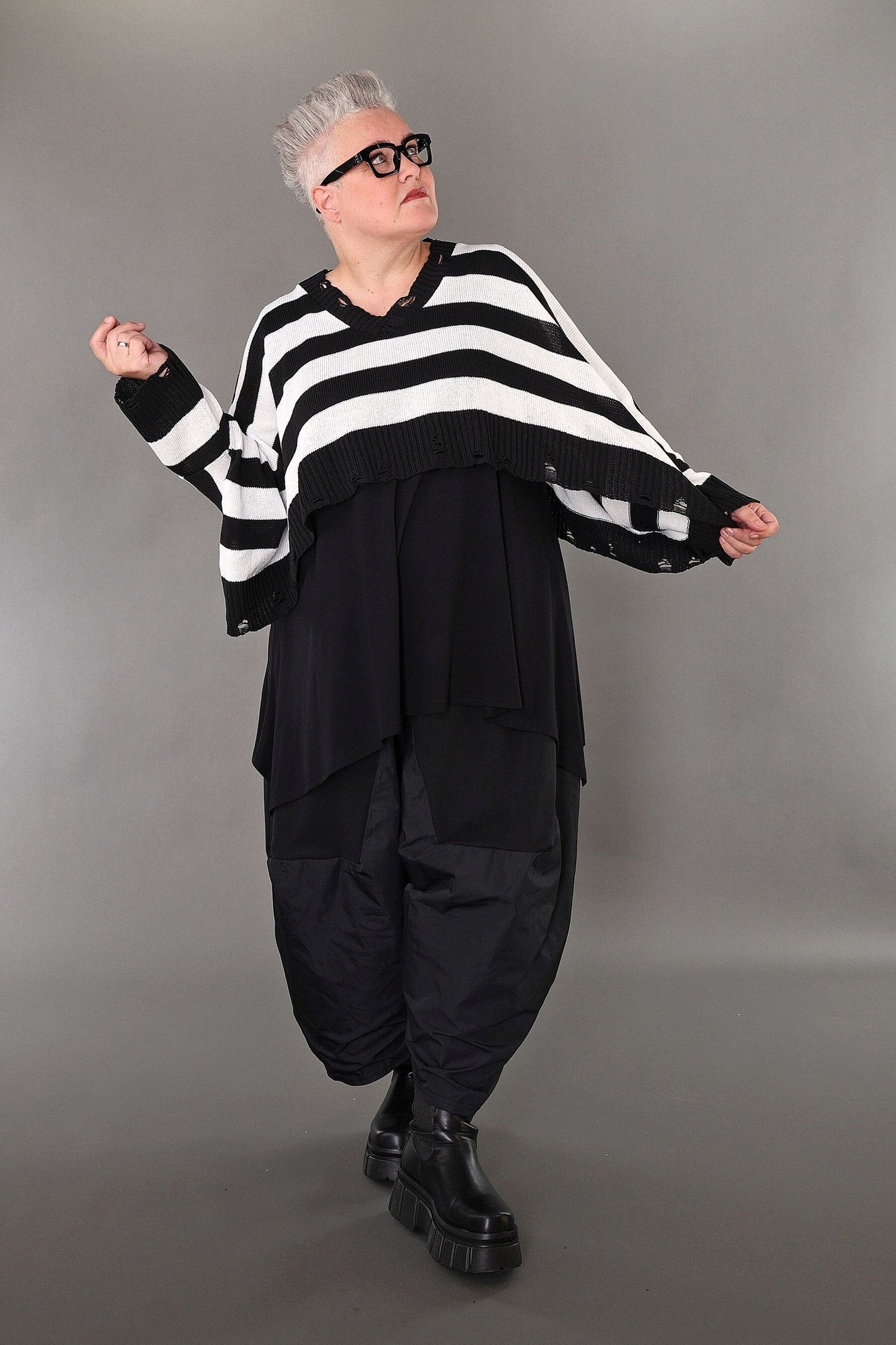 2537 "Nuvella" 110% Cotton Knitted Jumper - White