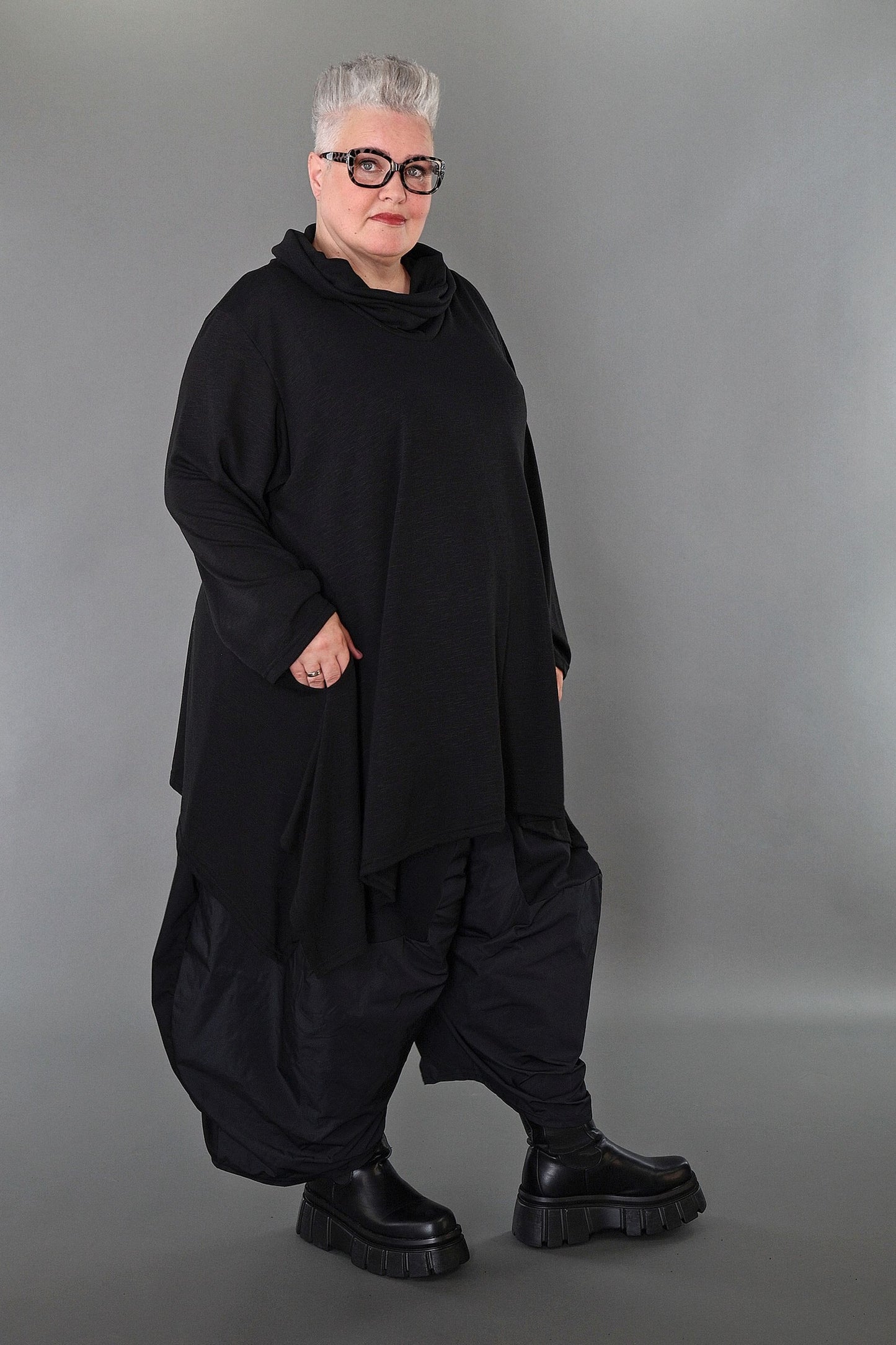 3371 "Celine" Turtleneck Jumper - Black