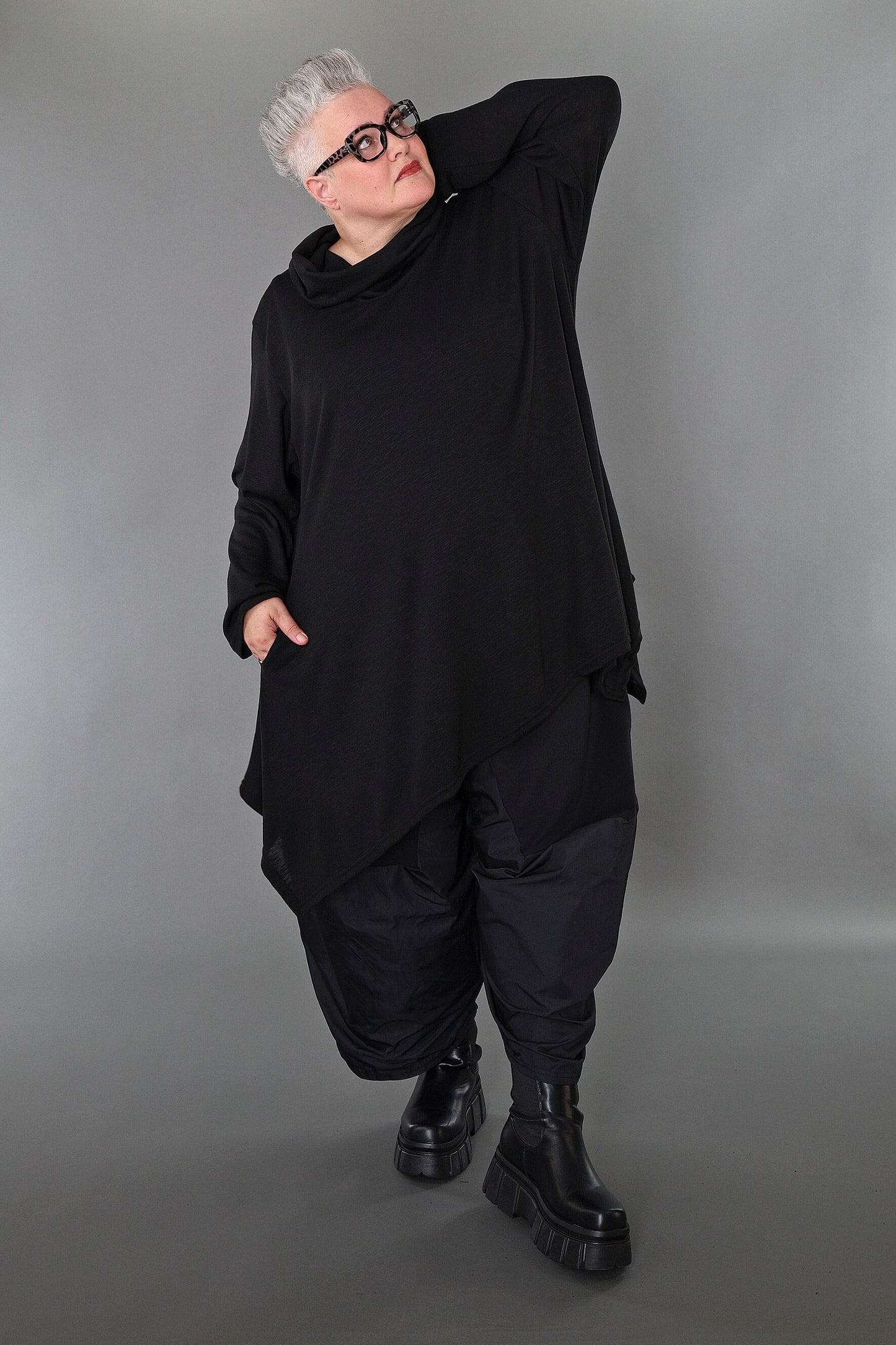 3371 "Celine" Turtleneck Jumper - Black