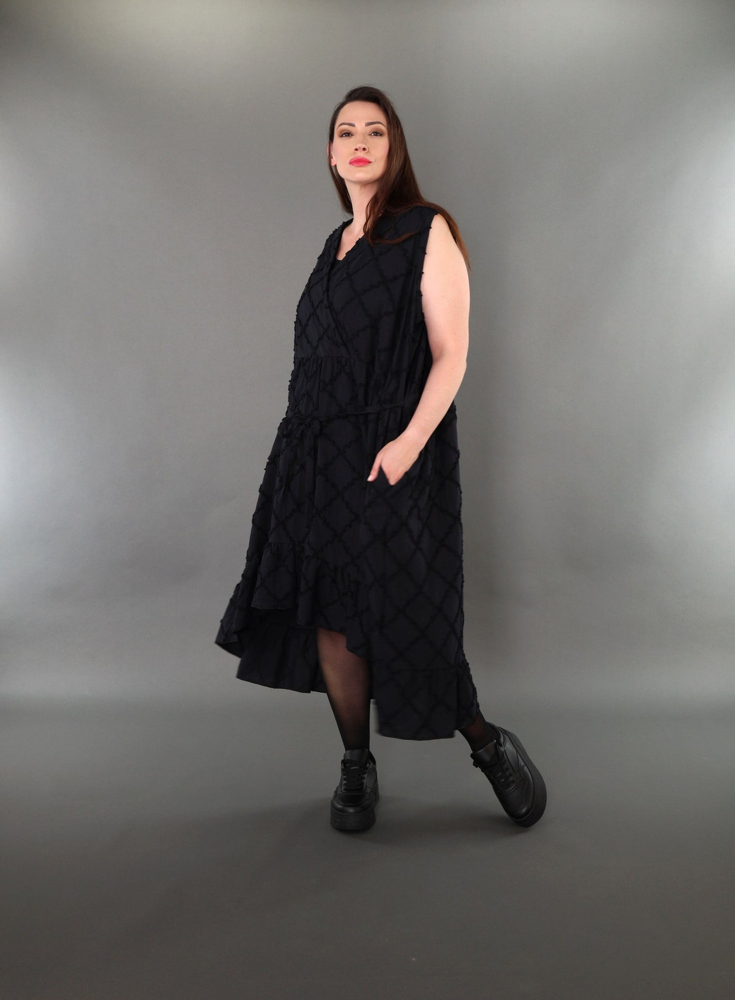 7115 "Brezza" A-Shape Sleeveless Dress