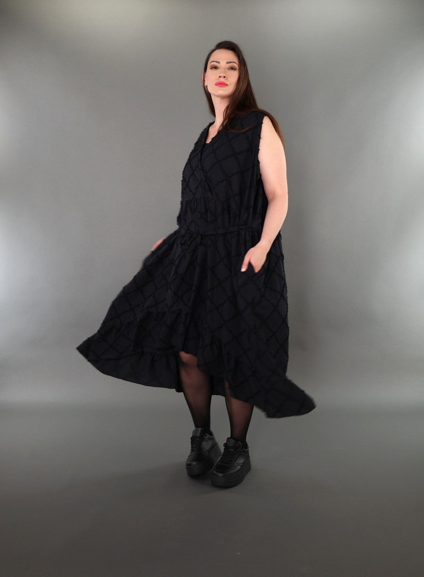 7115 "Brezza" A-Shape Sleeveless Dress