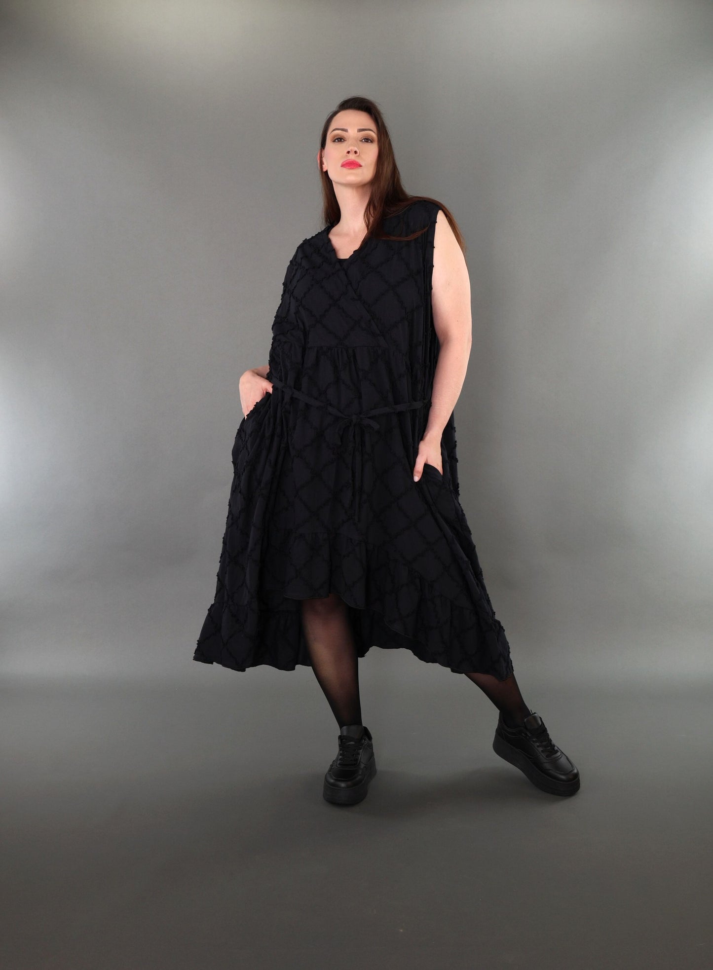 7115 "Brezza" A-Shape Sleeveless Dress