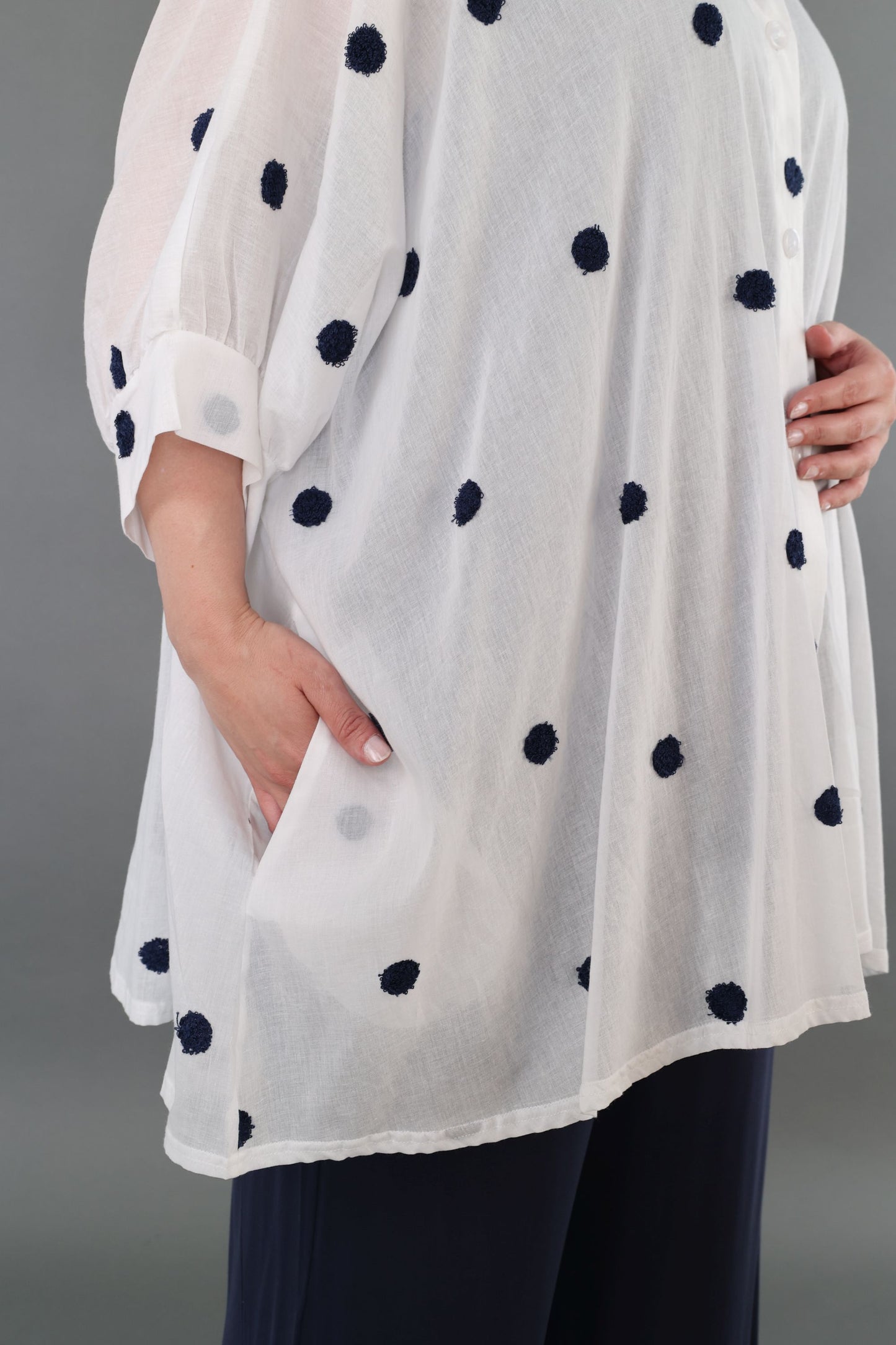 7116 "Marelia" Button-Up Jacket