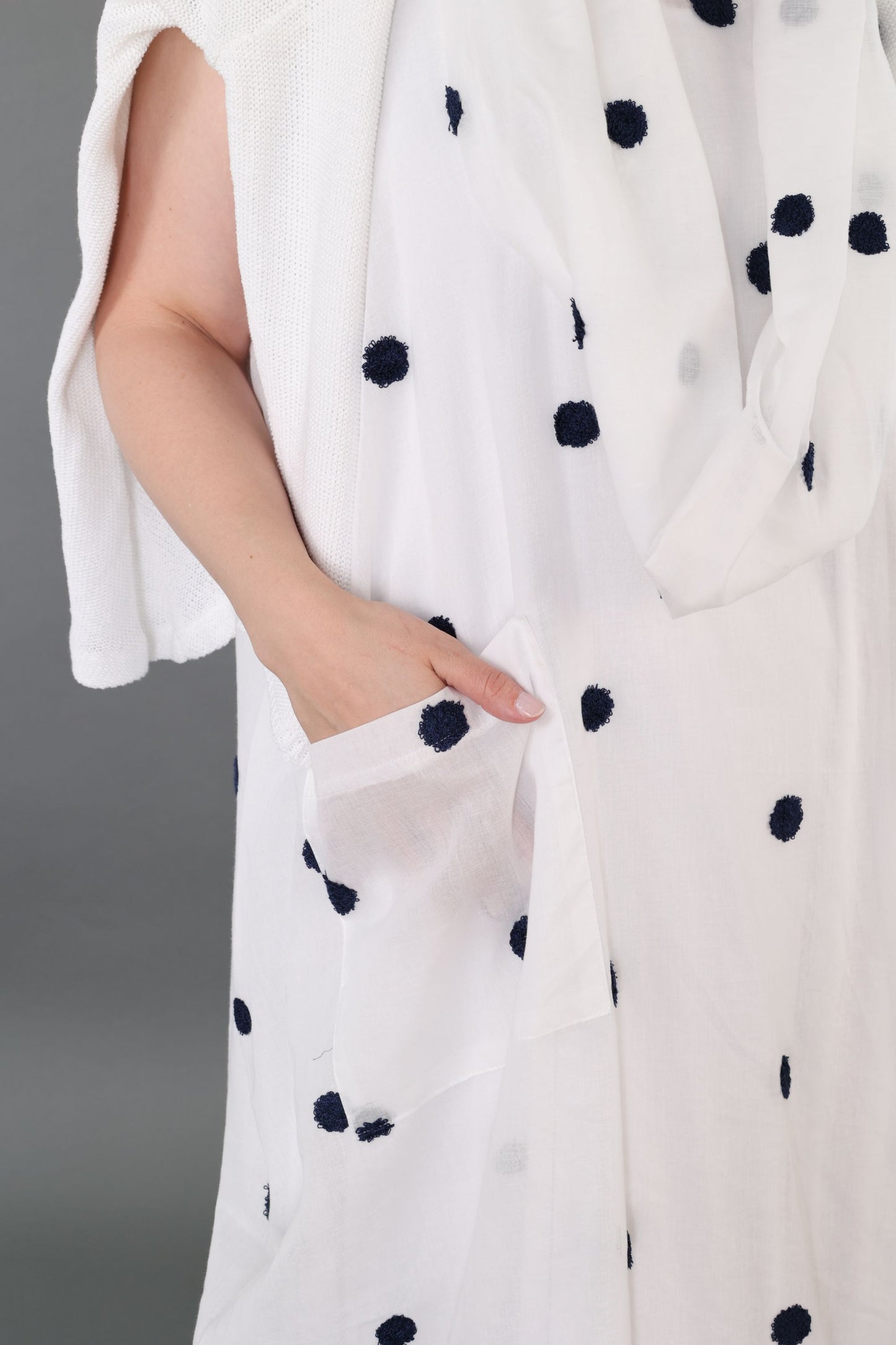 7118 "Marelia" Sleeveless Cowl-Neck Dress