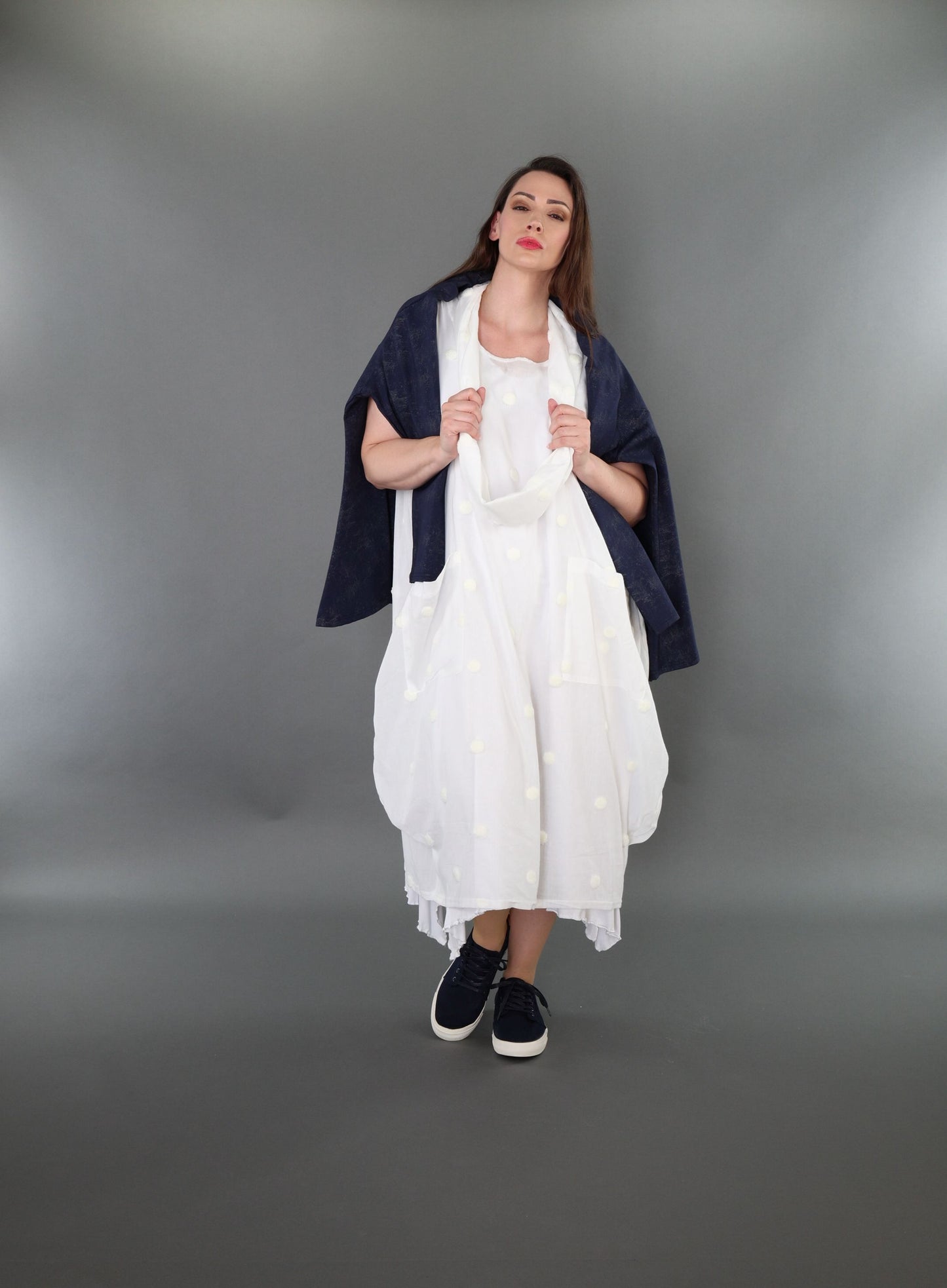 7118 "Marelia" Sleeveless Cowl-Neck Dress