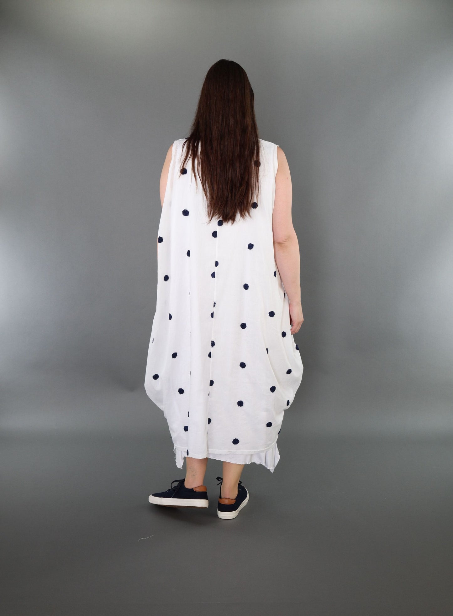 7118 "Marelia" Sleeveless Cowl-Neck Dress