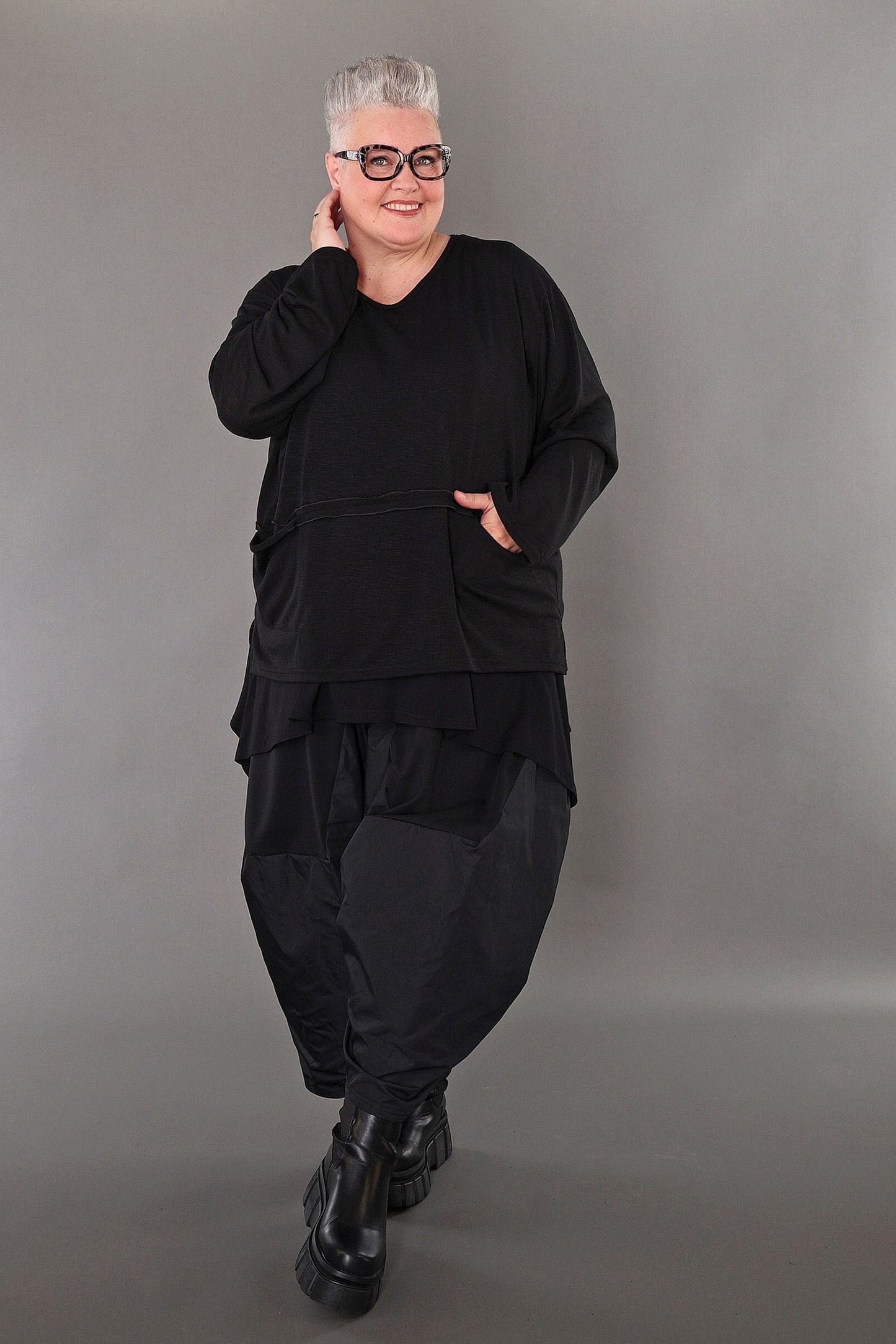 7130 "Celine" Top - Black