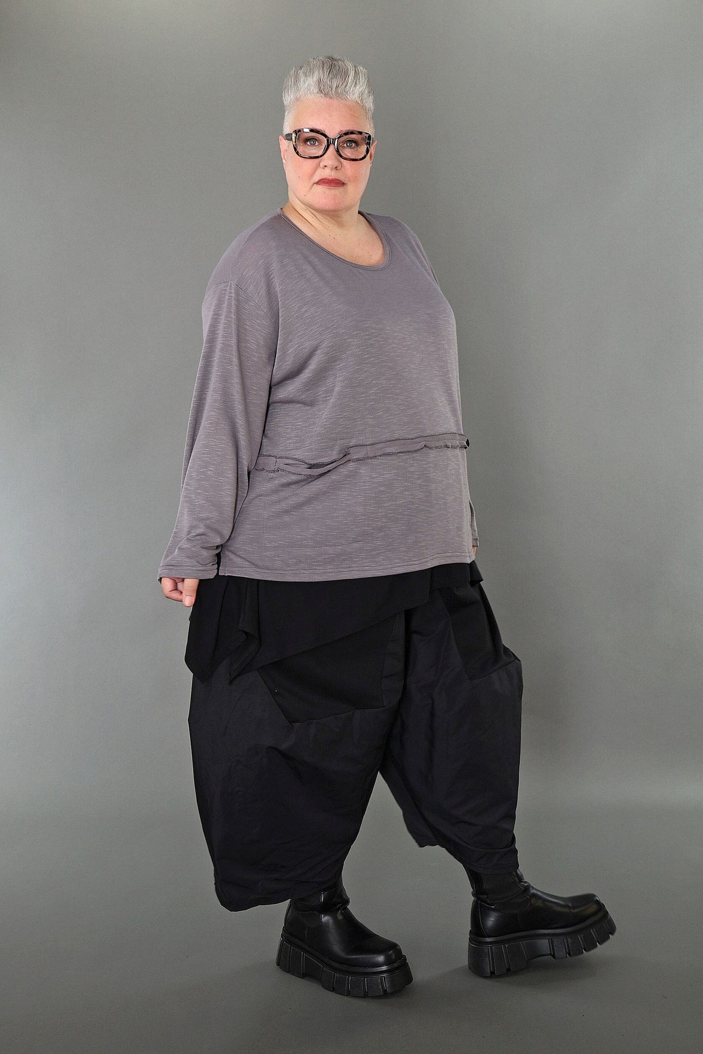 7130 "Celine" Top - Grey