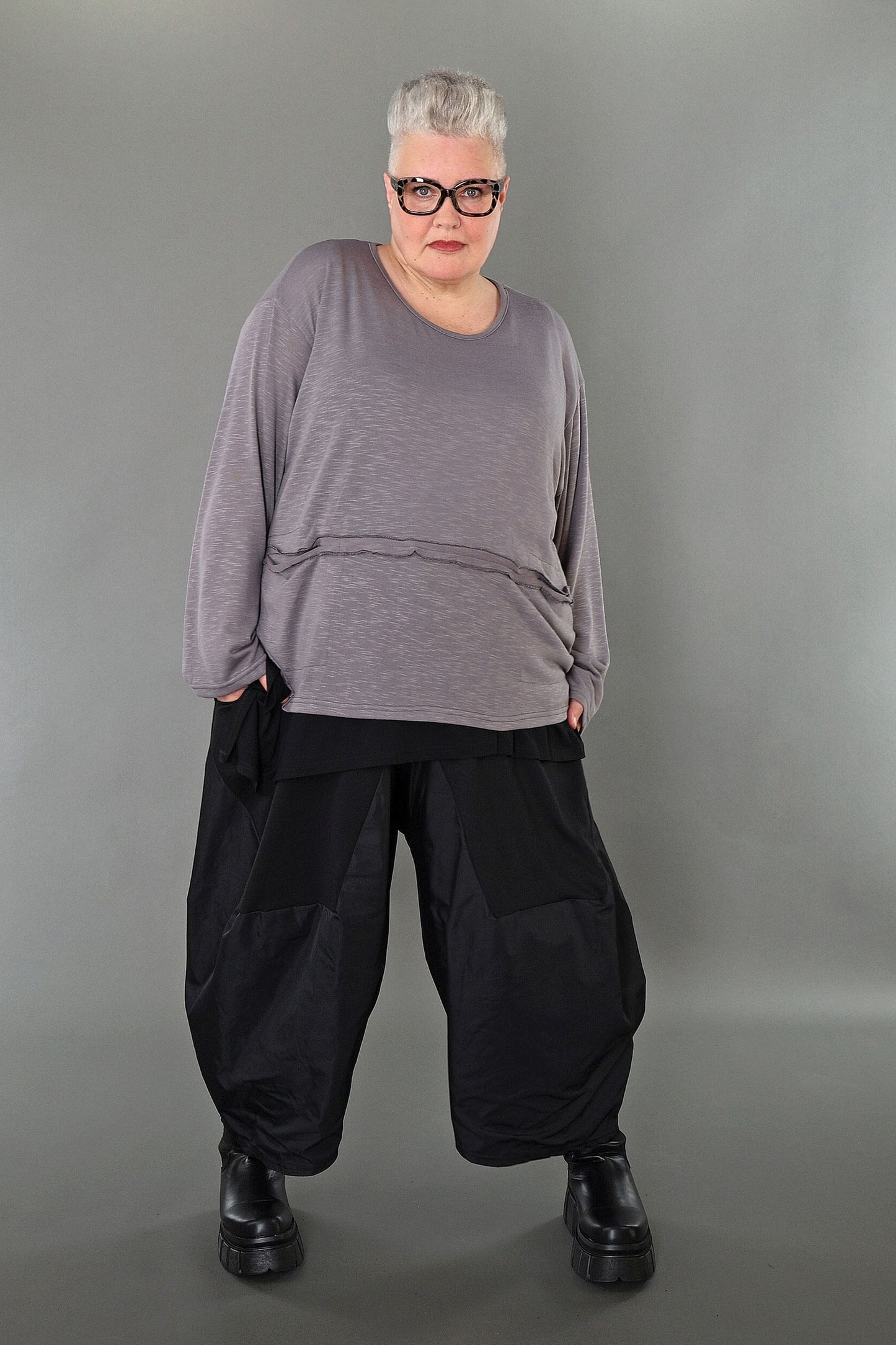 7130 "Celine" Top - Grey