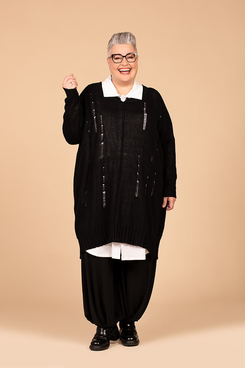 2420 "Stella" 100% Cotton Distressed Cardigan