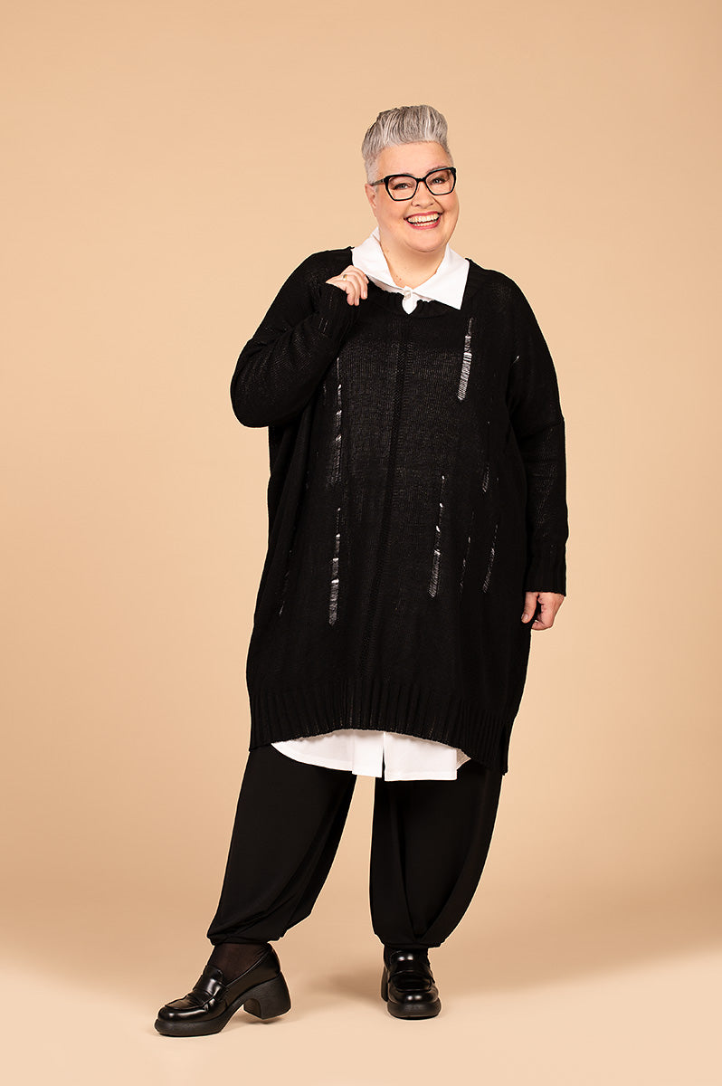 2420 "Stella" 100% Cotton Distressed Cardigan