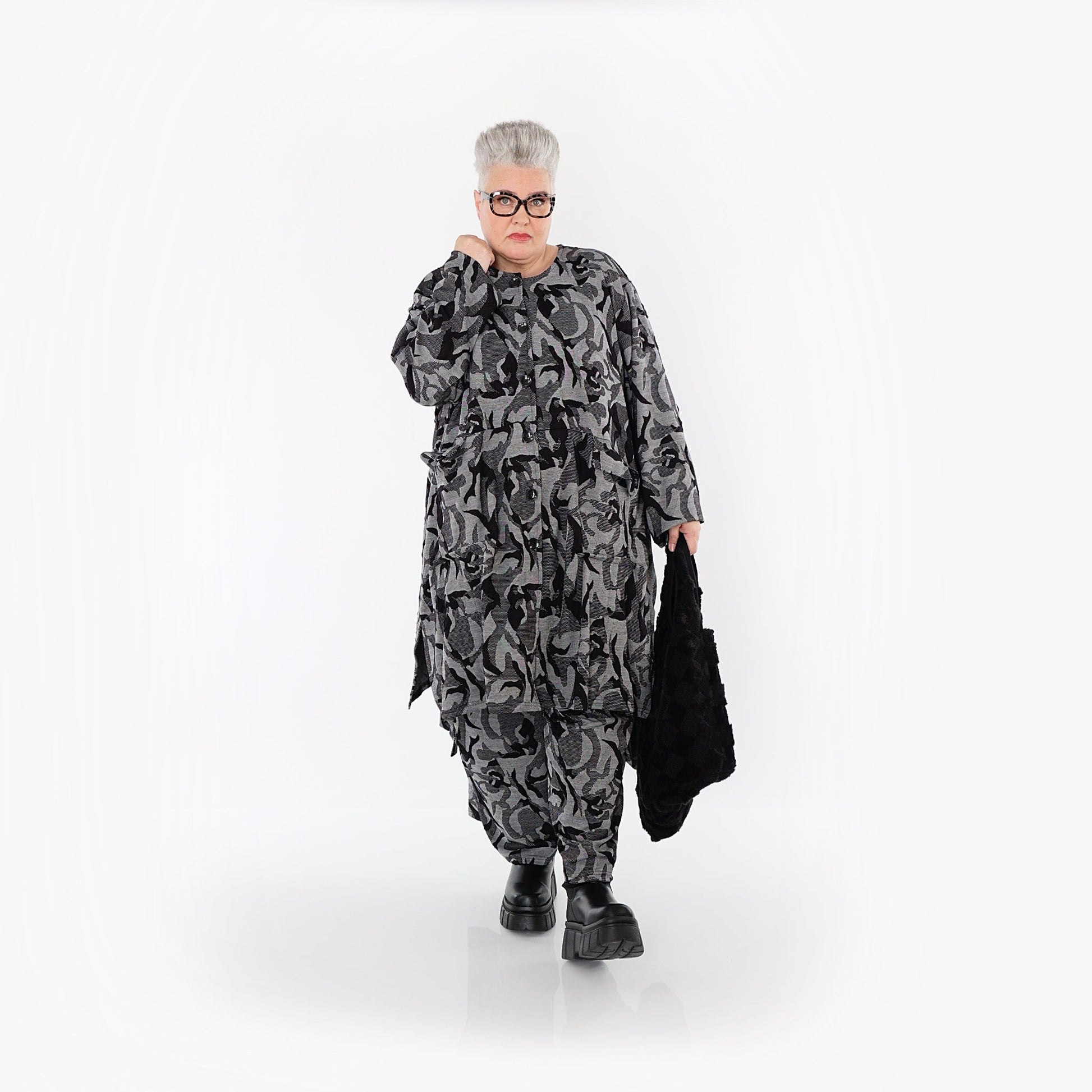 Akh 1012 7140 Jacket Grey Black 10