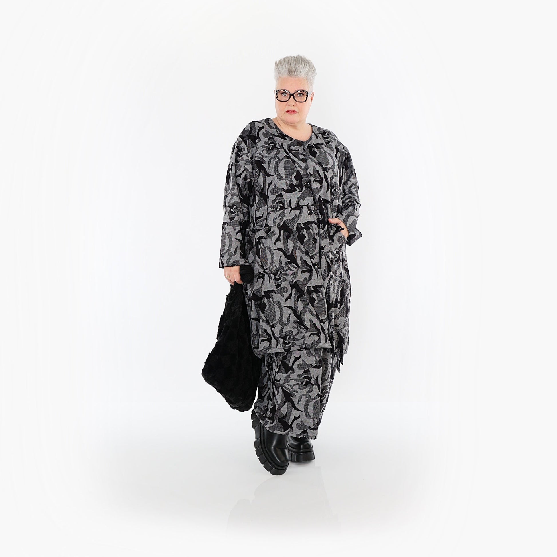 Akh 1012 7140 Jacket Grey Black 2