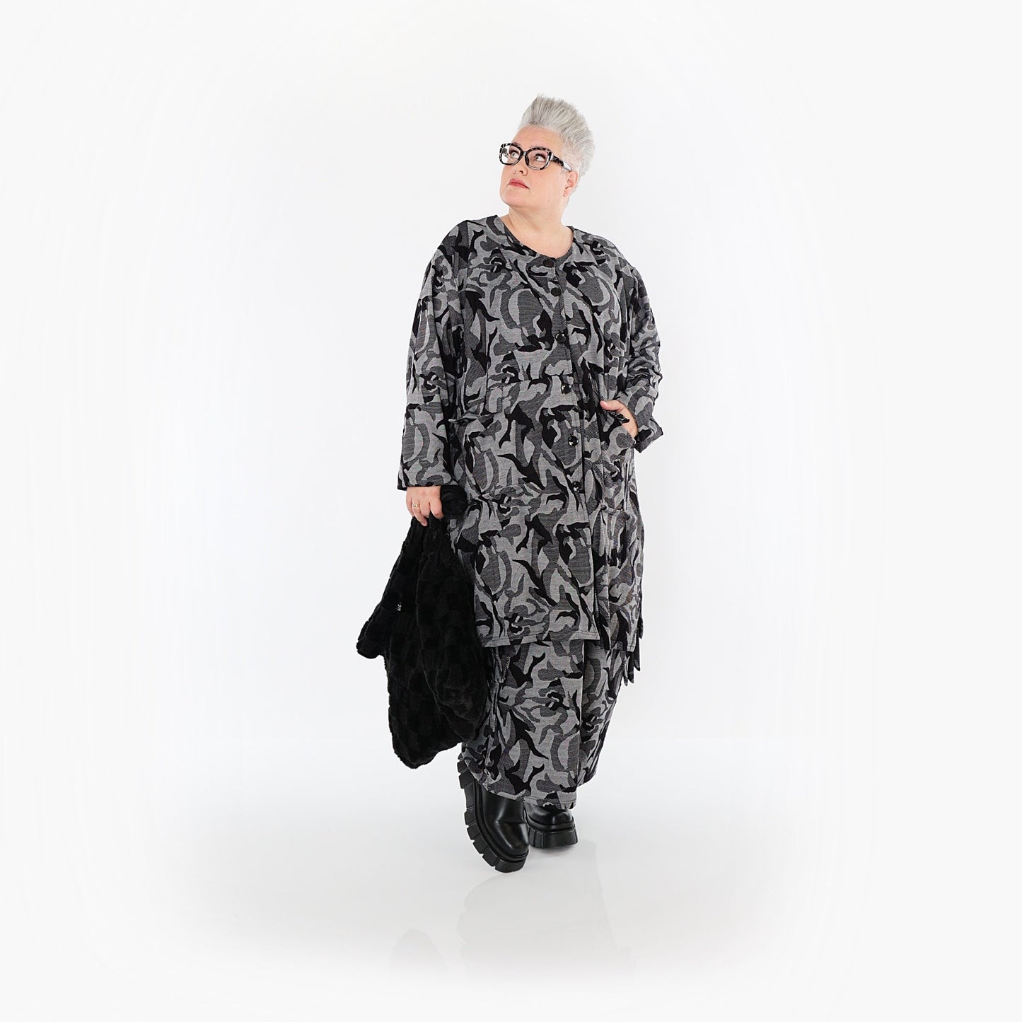 Akh 1012 7140 Jacket Grey Black 3