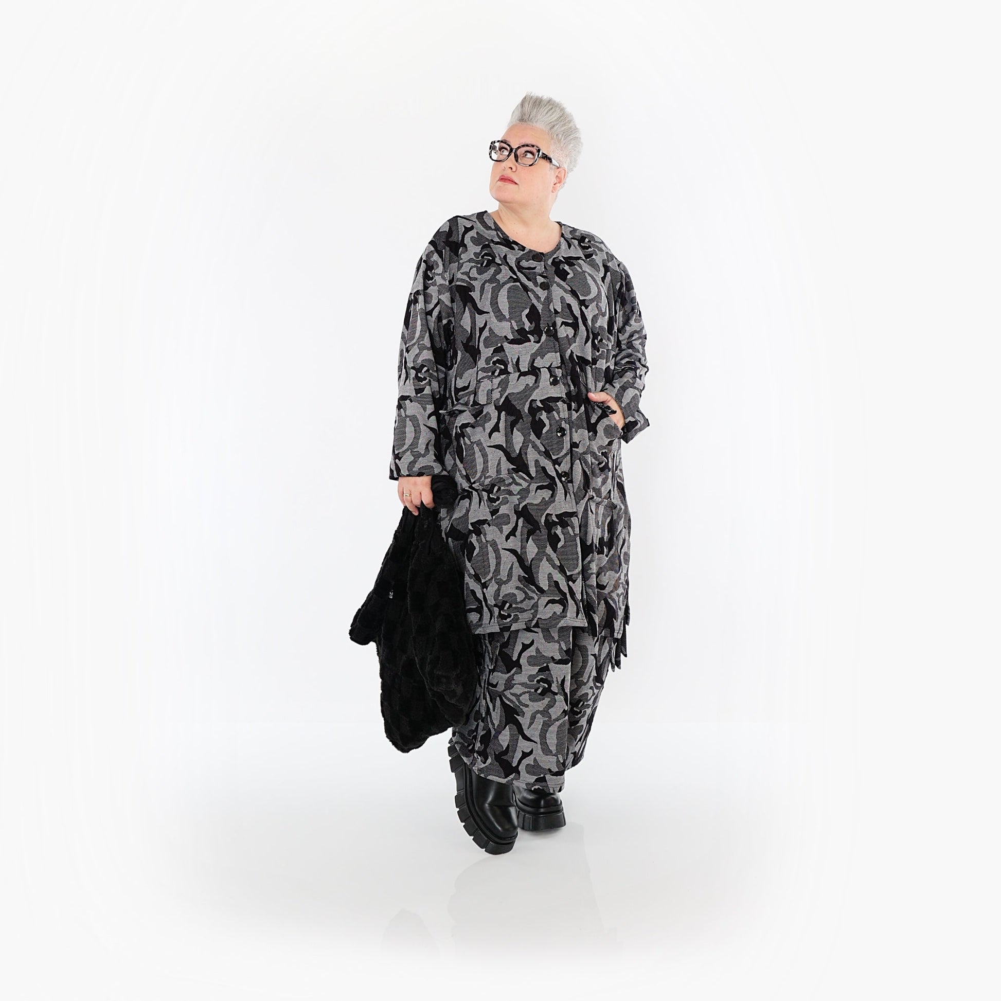 Akh 1012 7140 Jacket Grey Black 3