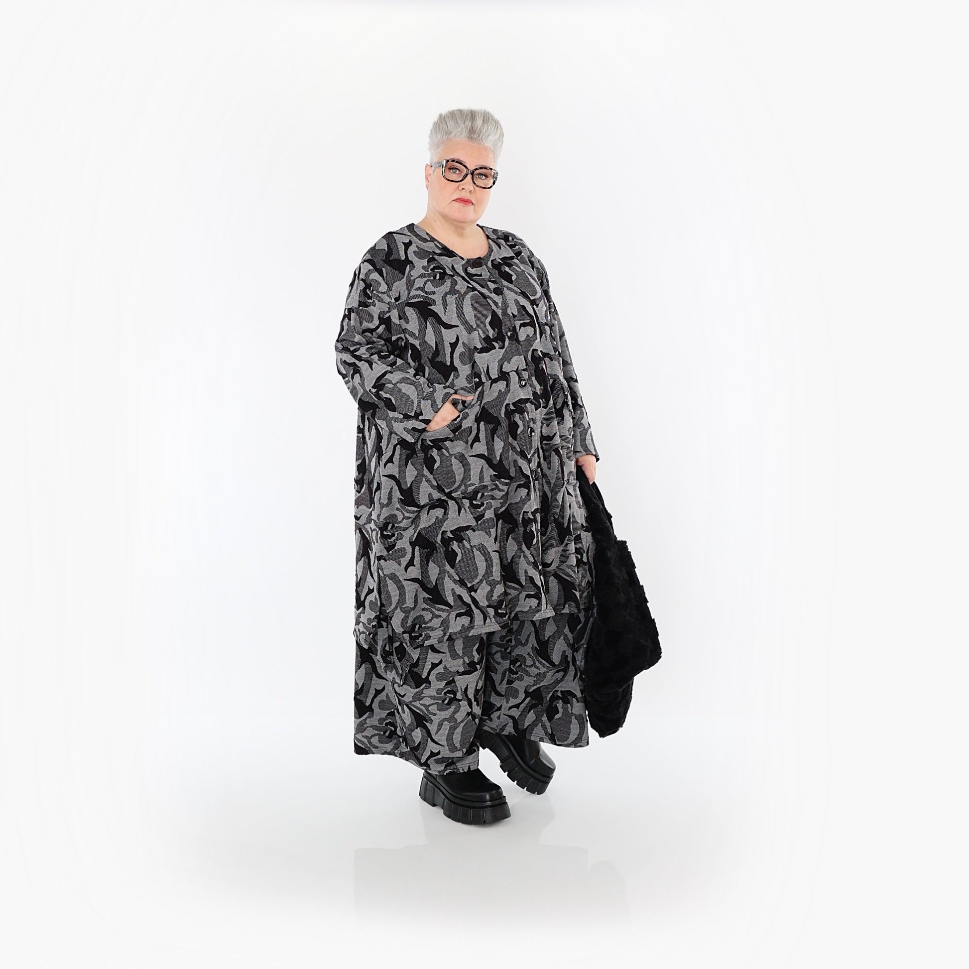 Akh 1012 7140 Jacket Grey Black 8