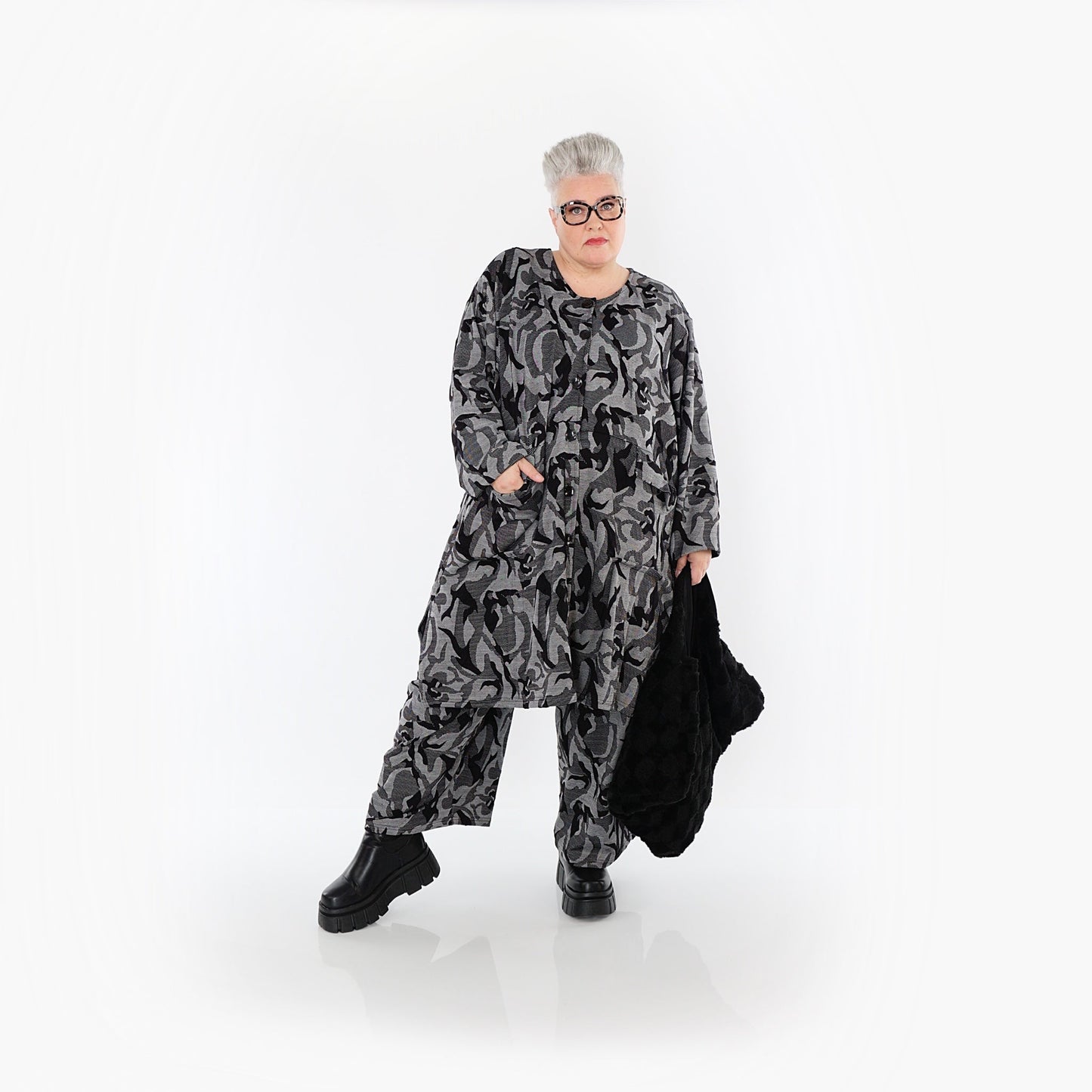 Akh 1012 7140 Jacket Grey Black 9