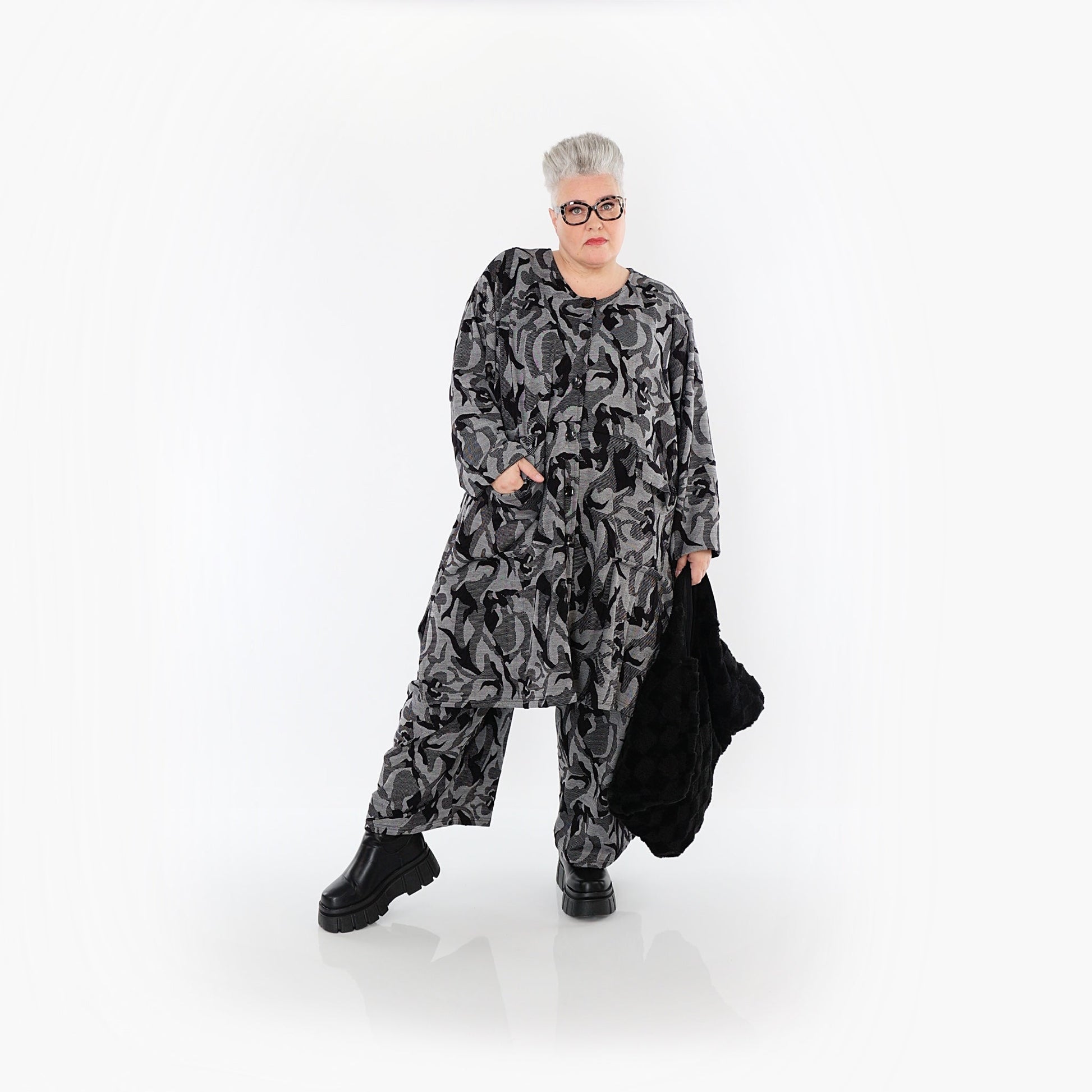 Akh 1012 7140 Jacket Grey Black 9