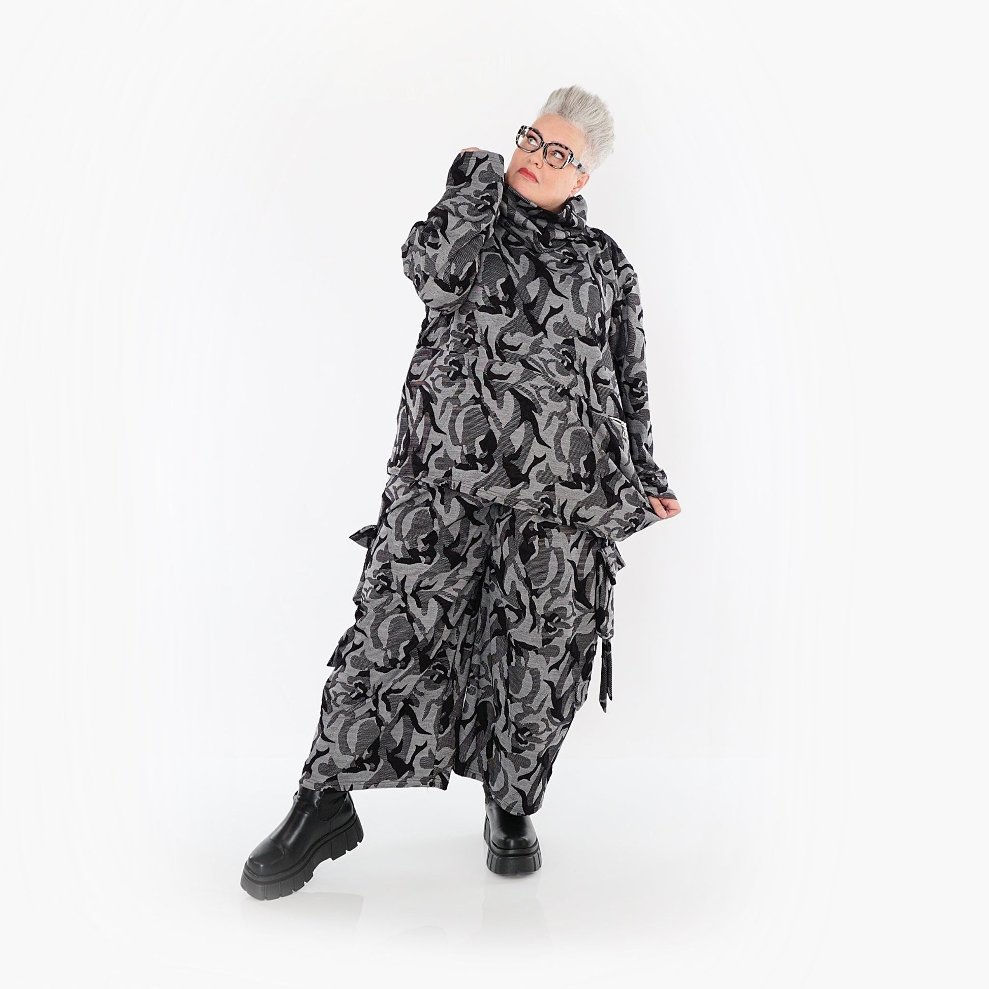 Akh 1012 7142 Shirt Grey Black 3