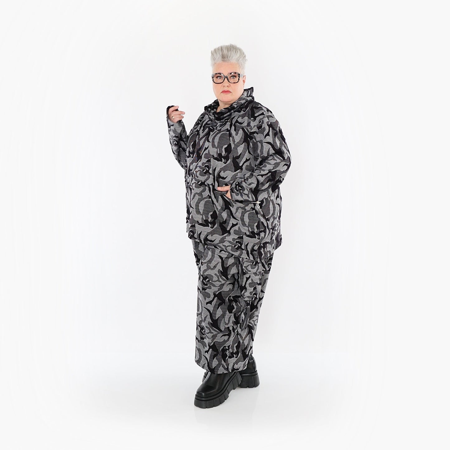 Akh 1012 7142 Shirt Grey Black 6