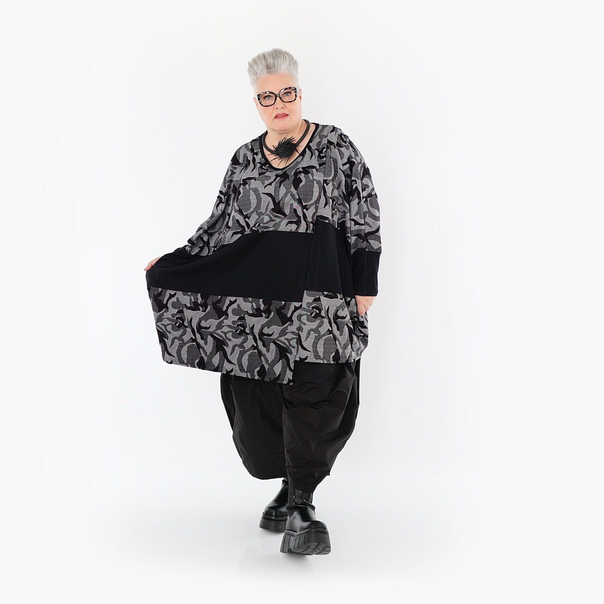 Akh 1012 7143 Shirt Grey Black 10