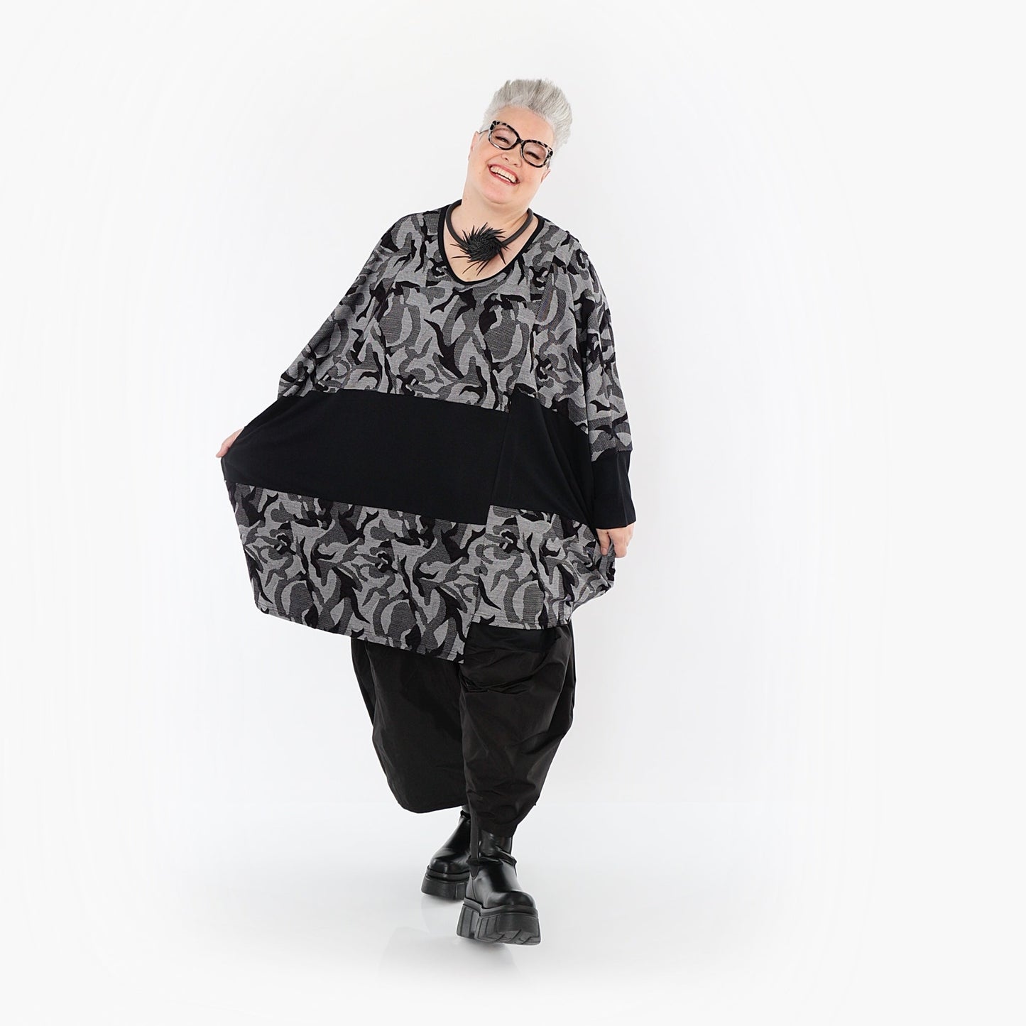 Akh 1012 7143 Shirt Grey Black 2