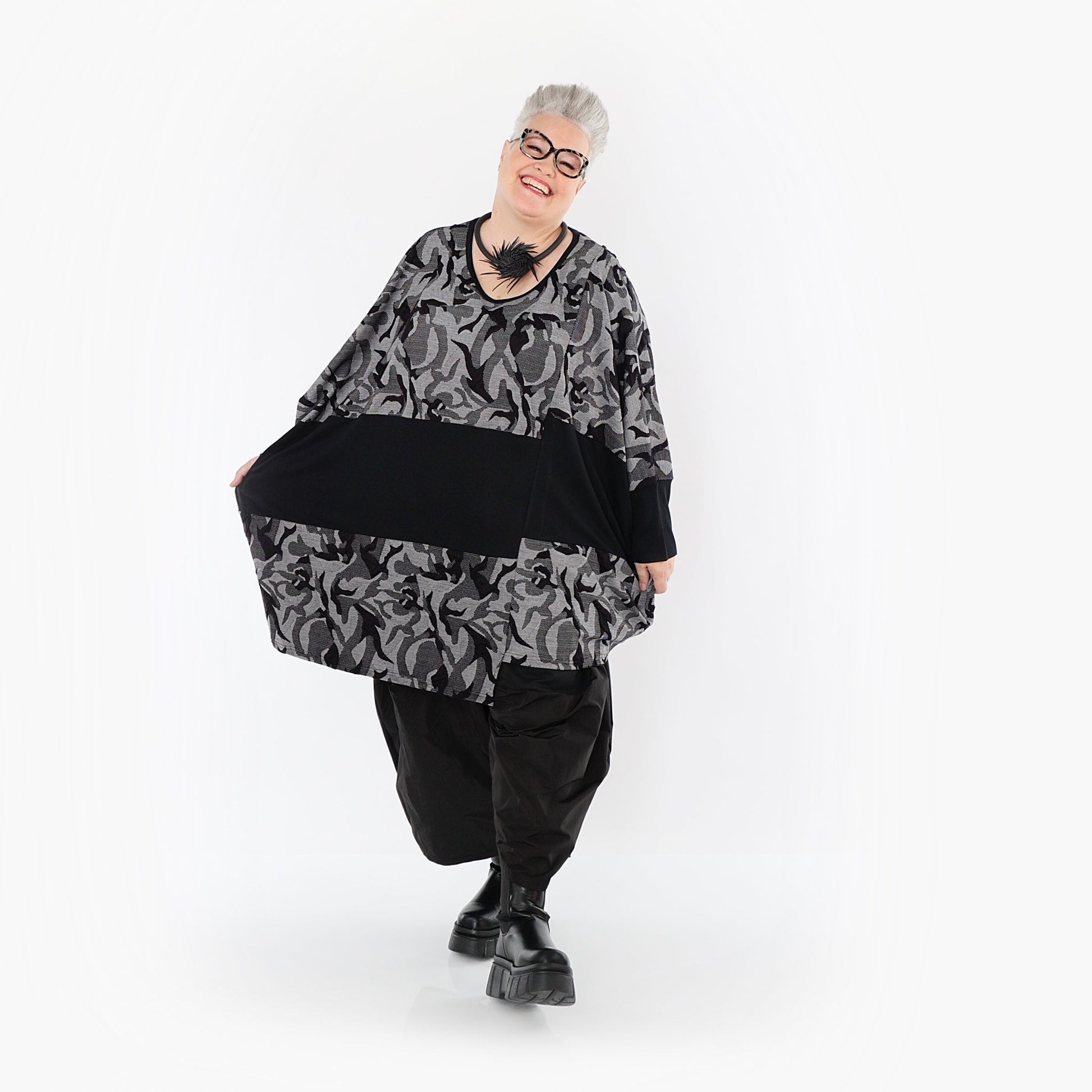 Akh 1012 7143 Shirt Grey Black 2