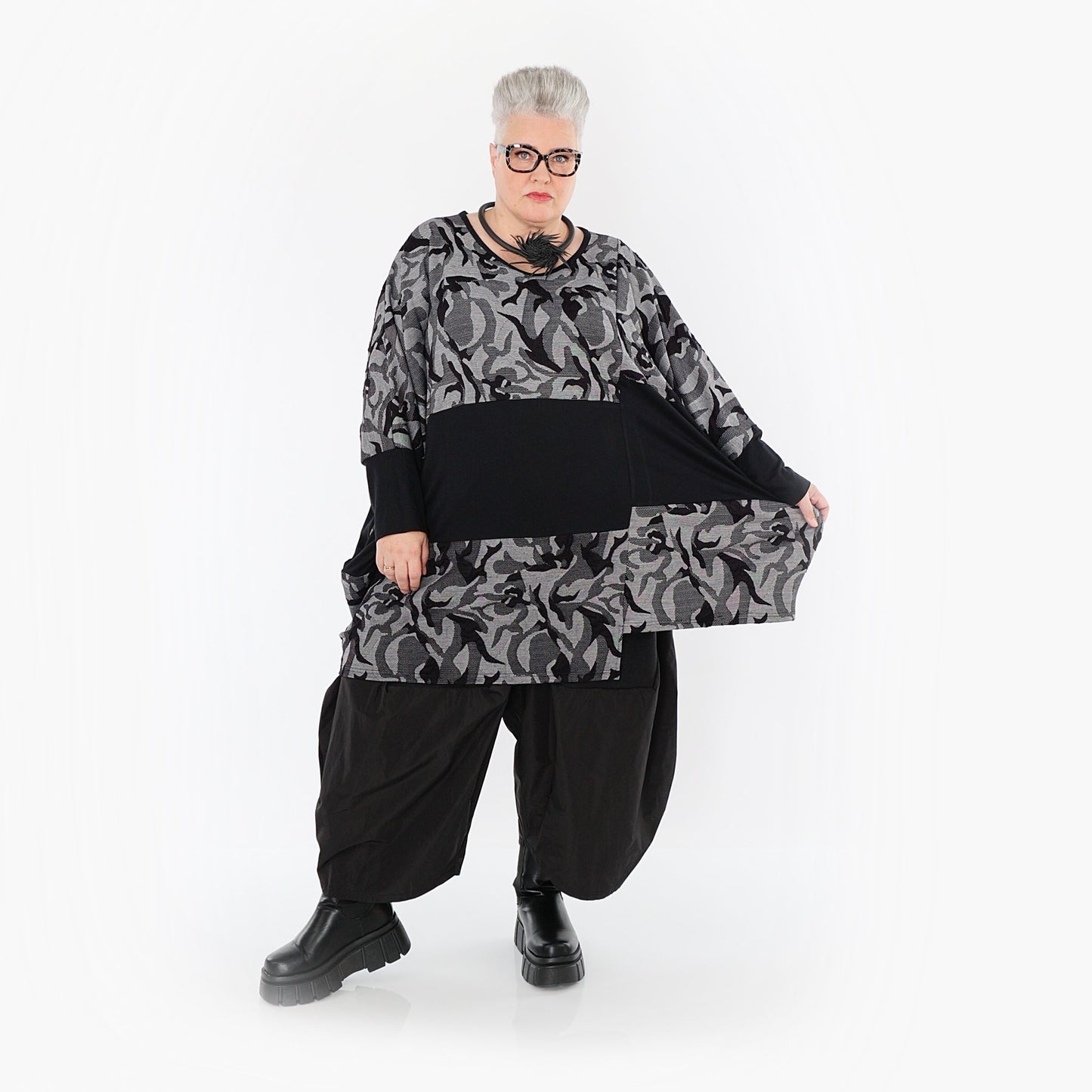 Akh 1012 7143 Shirt Grey Black 6