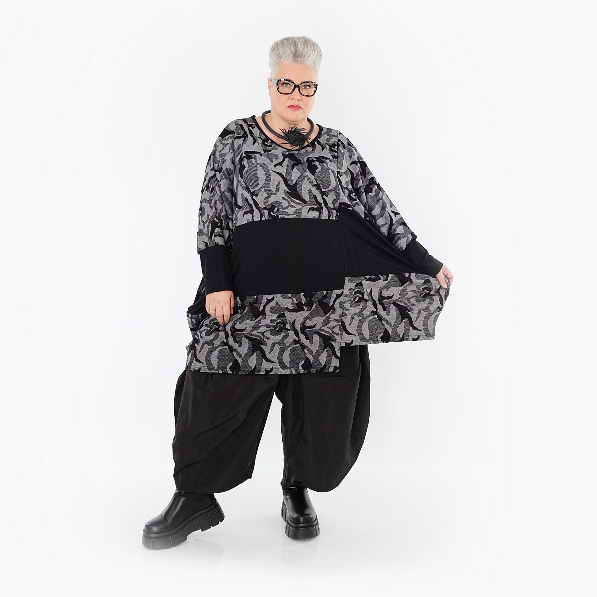 Akh 1012 7143 Shirt Grey Black 6