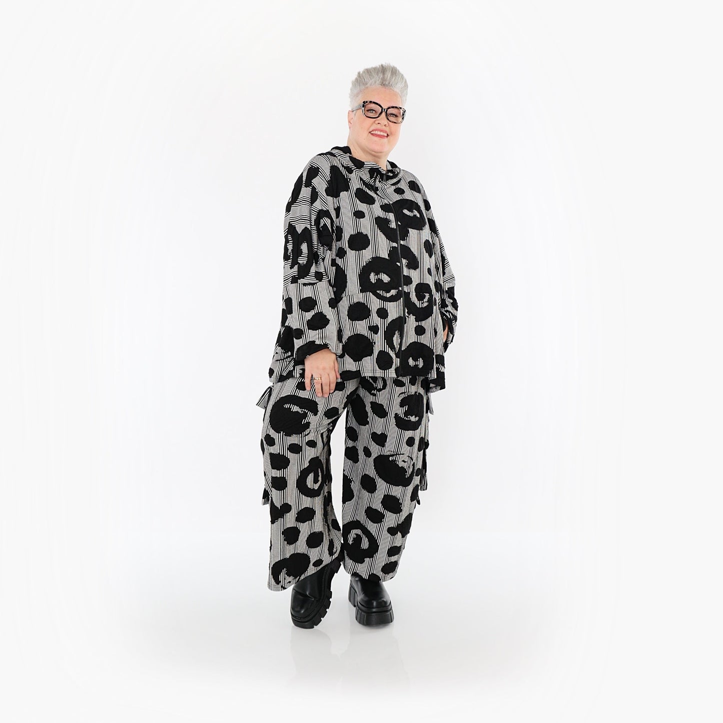 Akh 1013 7104 Jacket Black White 4